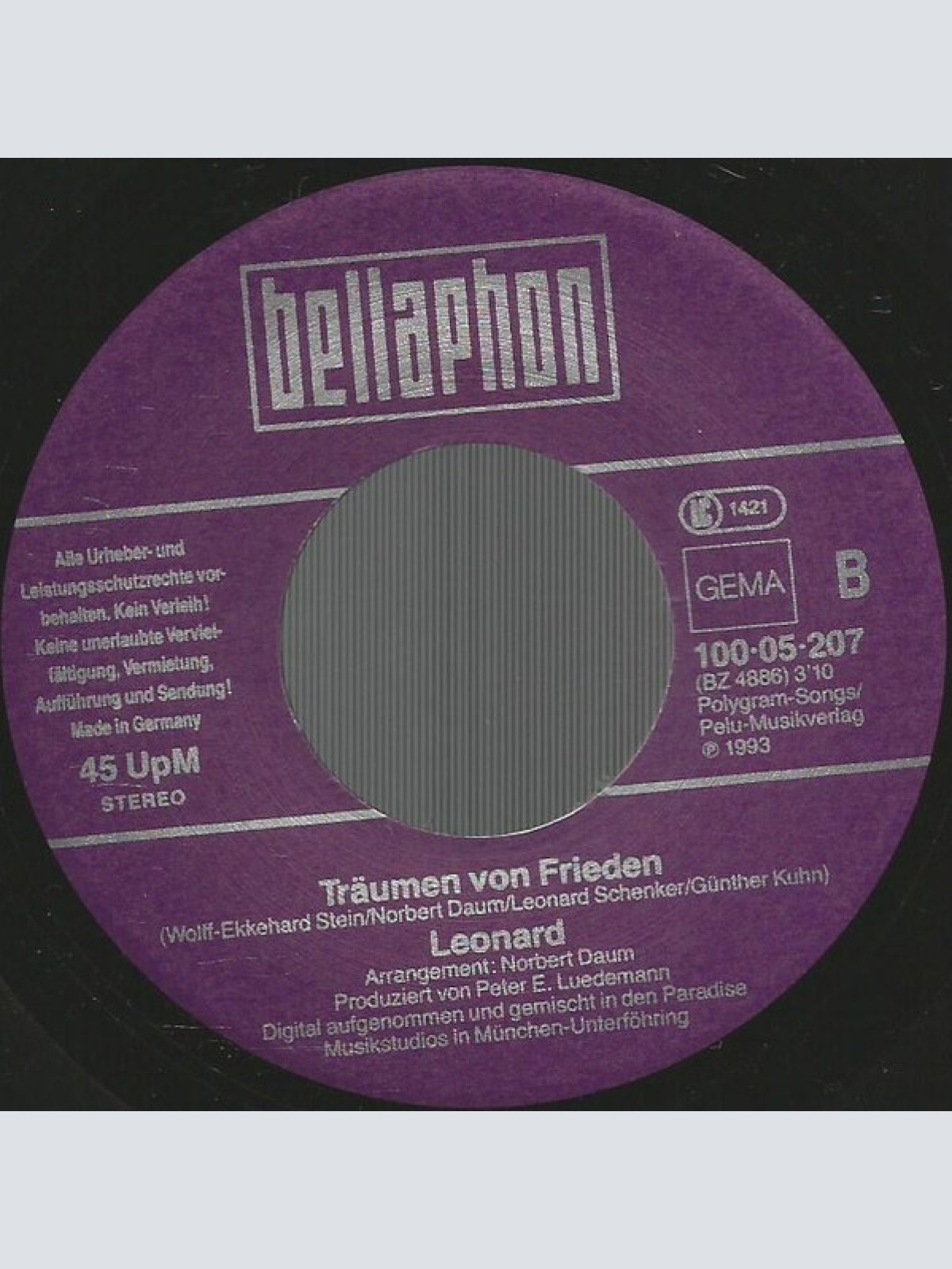 Vinyl / Leonard - Warum Sollten Wir Zwei Es Nicht Probier'n