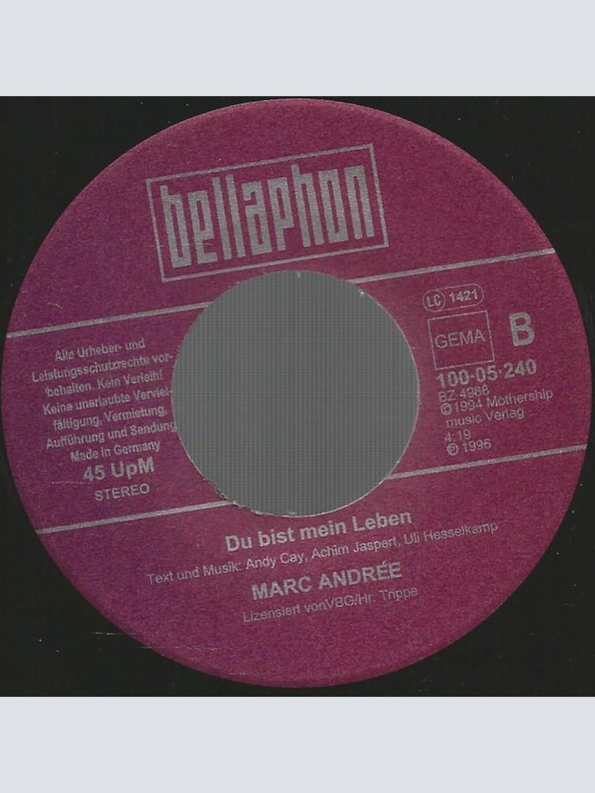 Vinyl / Marc Andrée - Jetzt Oder Nie