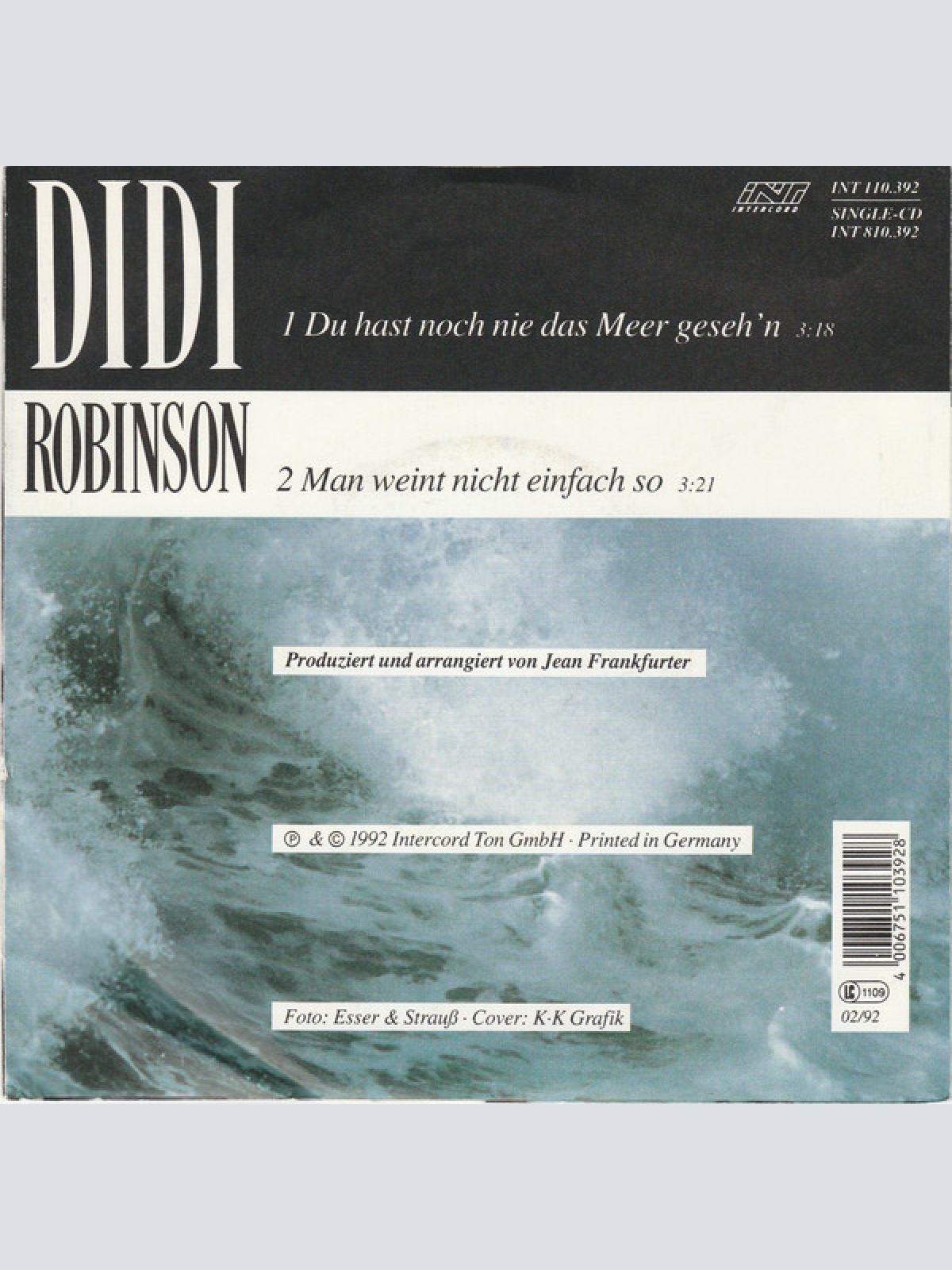 Vinyl / Didi Robinson - Du Hast Noch Nie Das Meer Geseh'n