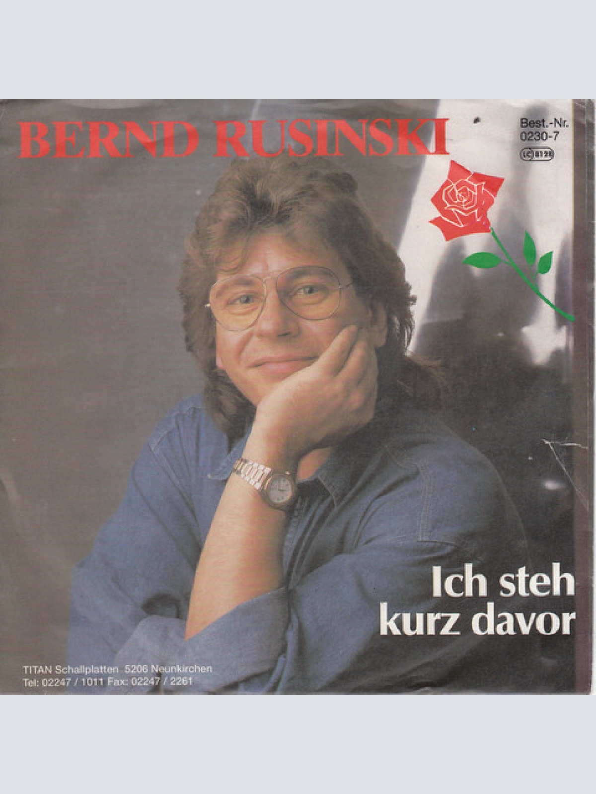 Vinyl / Bernd Rusinski - Ich Steh Kurz Davor