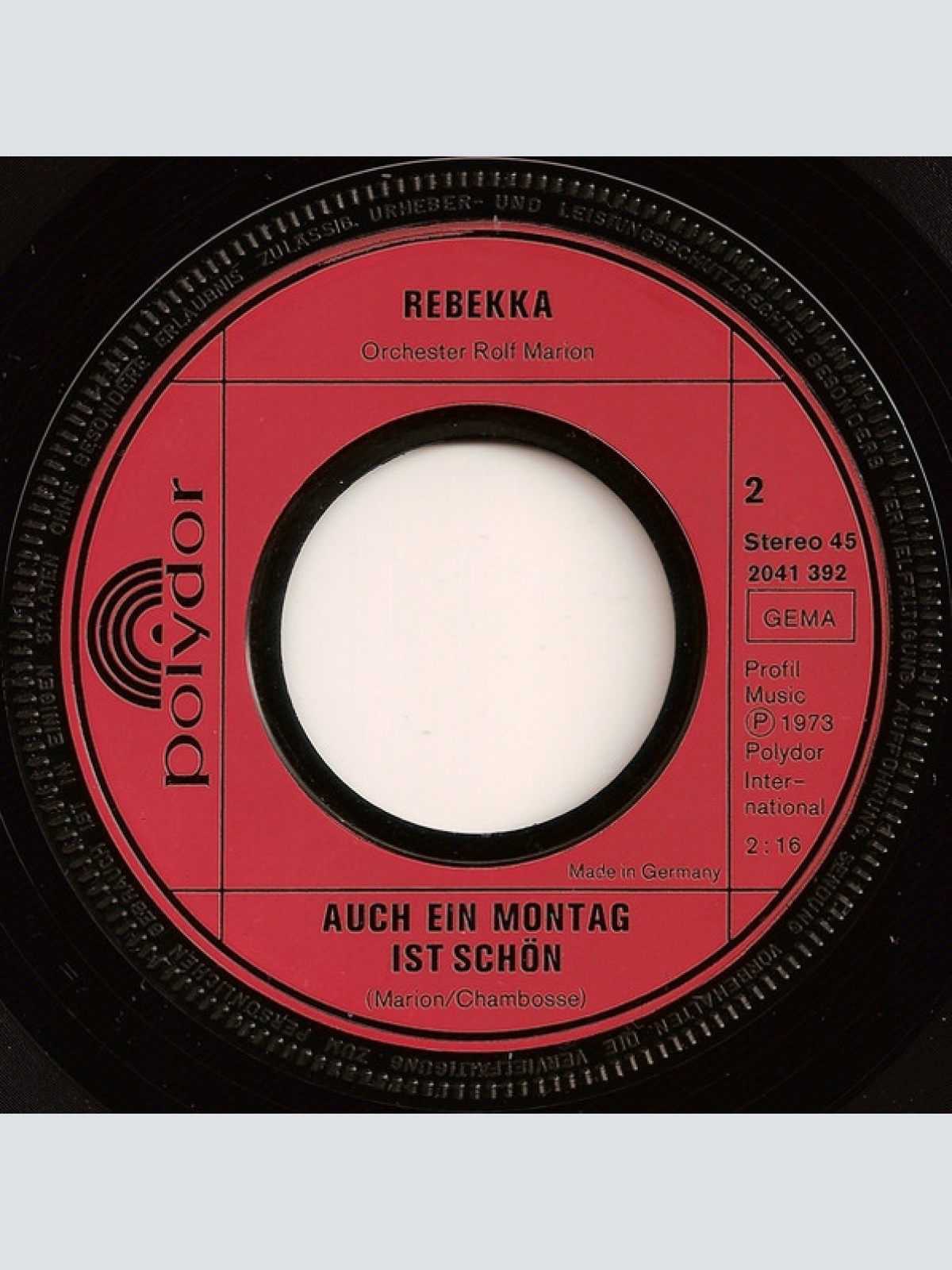 Vinyl / Rebekka (2) - Schön Ist Jeder Tag Der Liebe