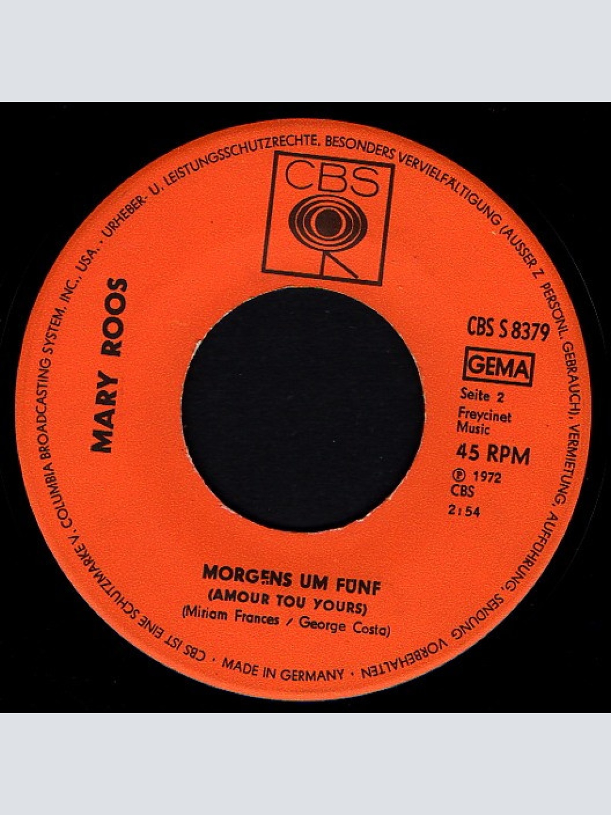 Vinyl / Mary Roos - Er Bleibt Hier (Für Immer)