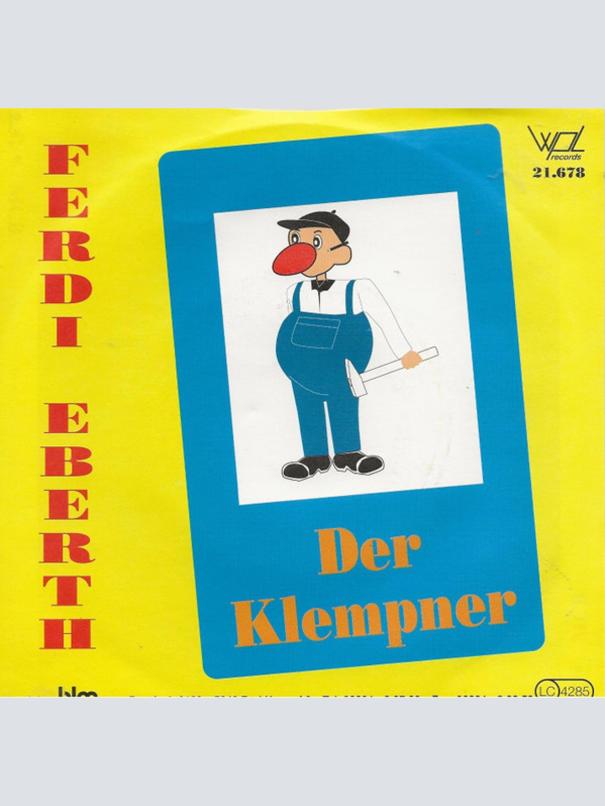 Vinyl / Ferdi Eberth - Der Klempner