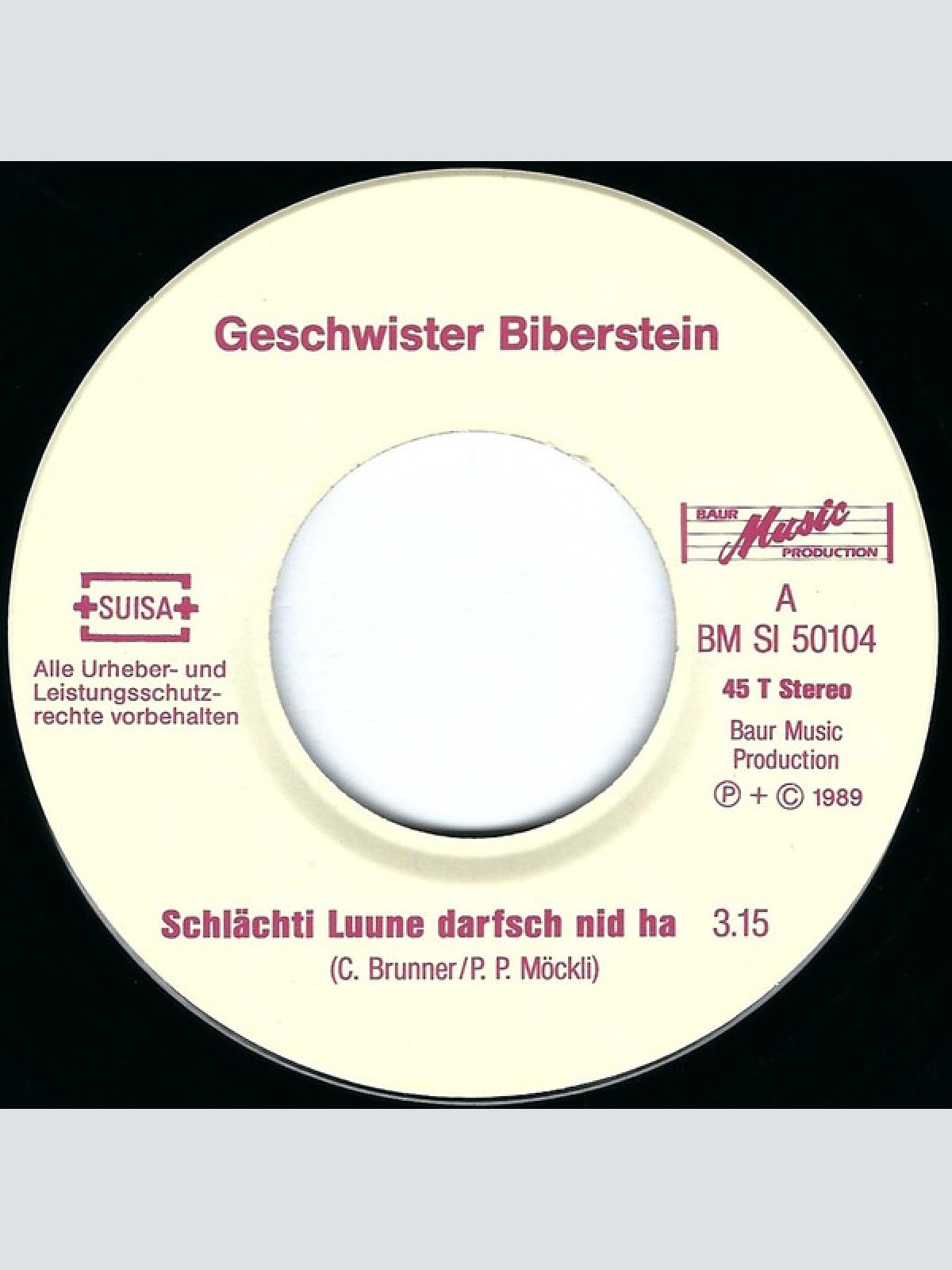 Vinyl / Geschwister Biberstein - Schlächti Luune Darfsch Nid Ha
