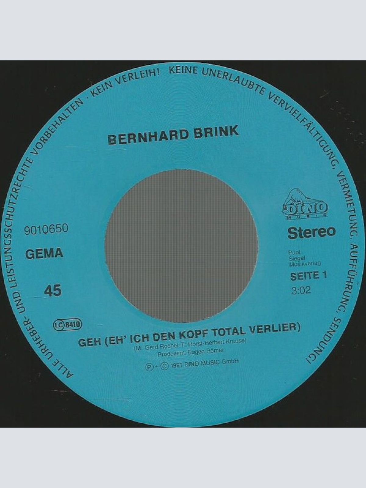 Vinyl / Bernhard Brink - Geh (Eh' Ich Den Kopf Total Verlier)