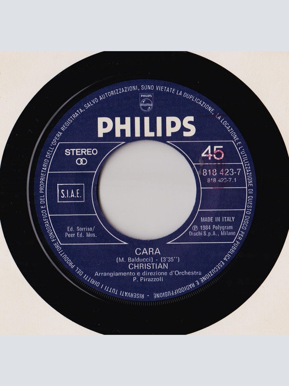 Vinyl / Christian (106) - Cara