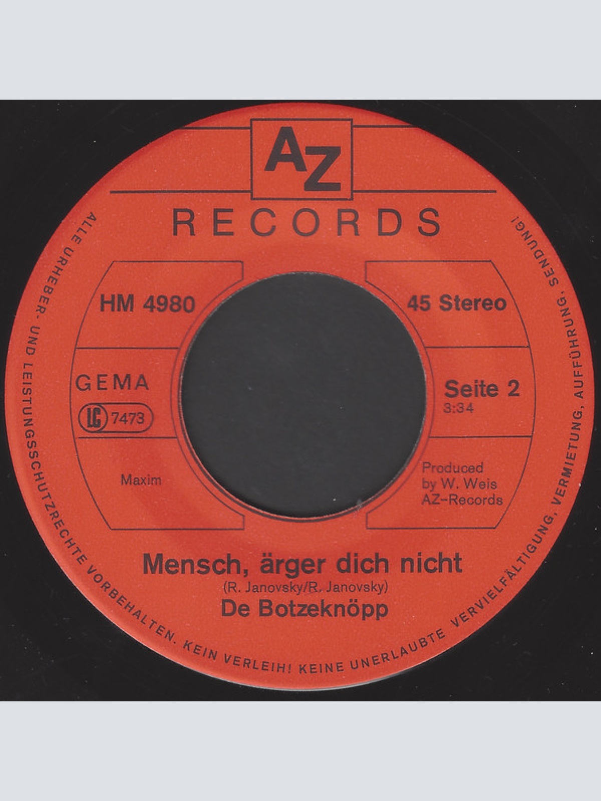 Vinyl / De Botzeknöpp - Schnick - Schnack - Schnuck