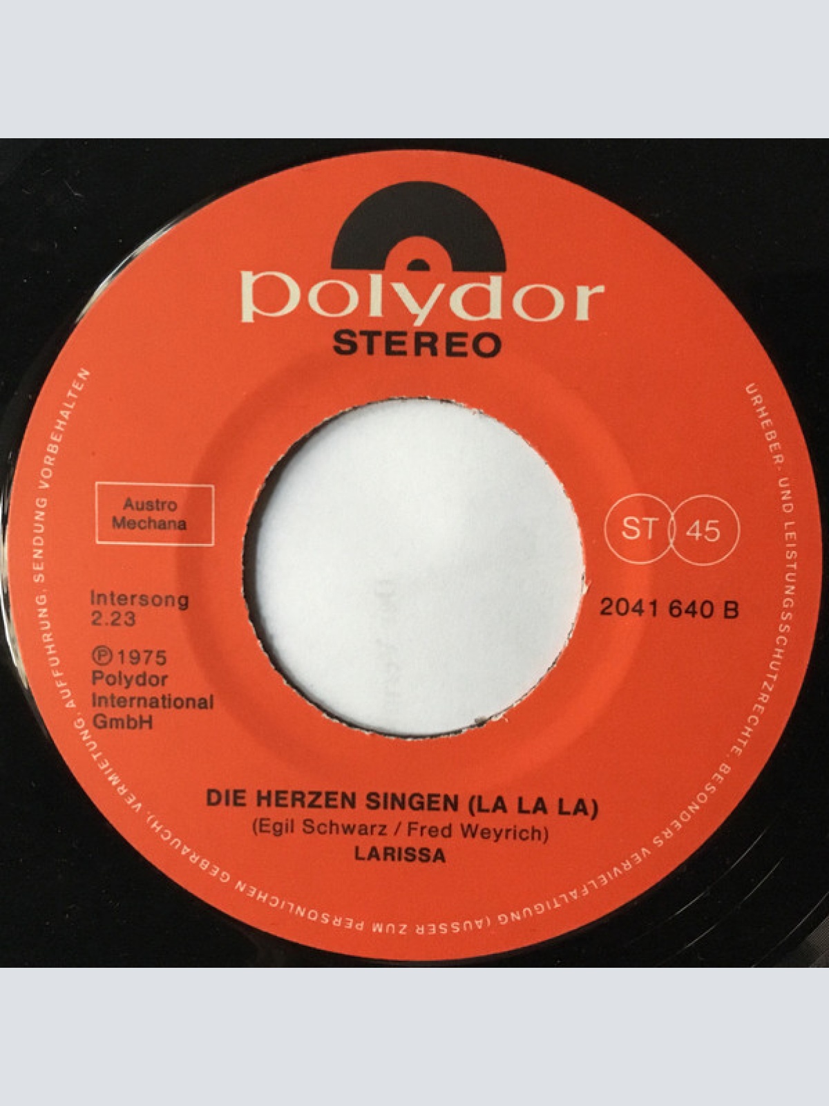 Vinyl / Larissa* - Die Letzte Nacht In Jaffa