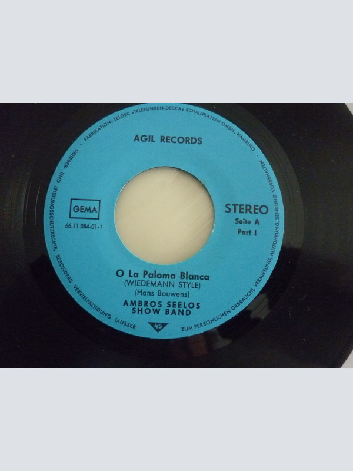 Vinyl / Ambros Seelos Show Band - O La Paloma Blanca Wiedemann Style