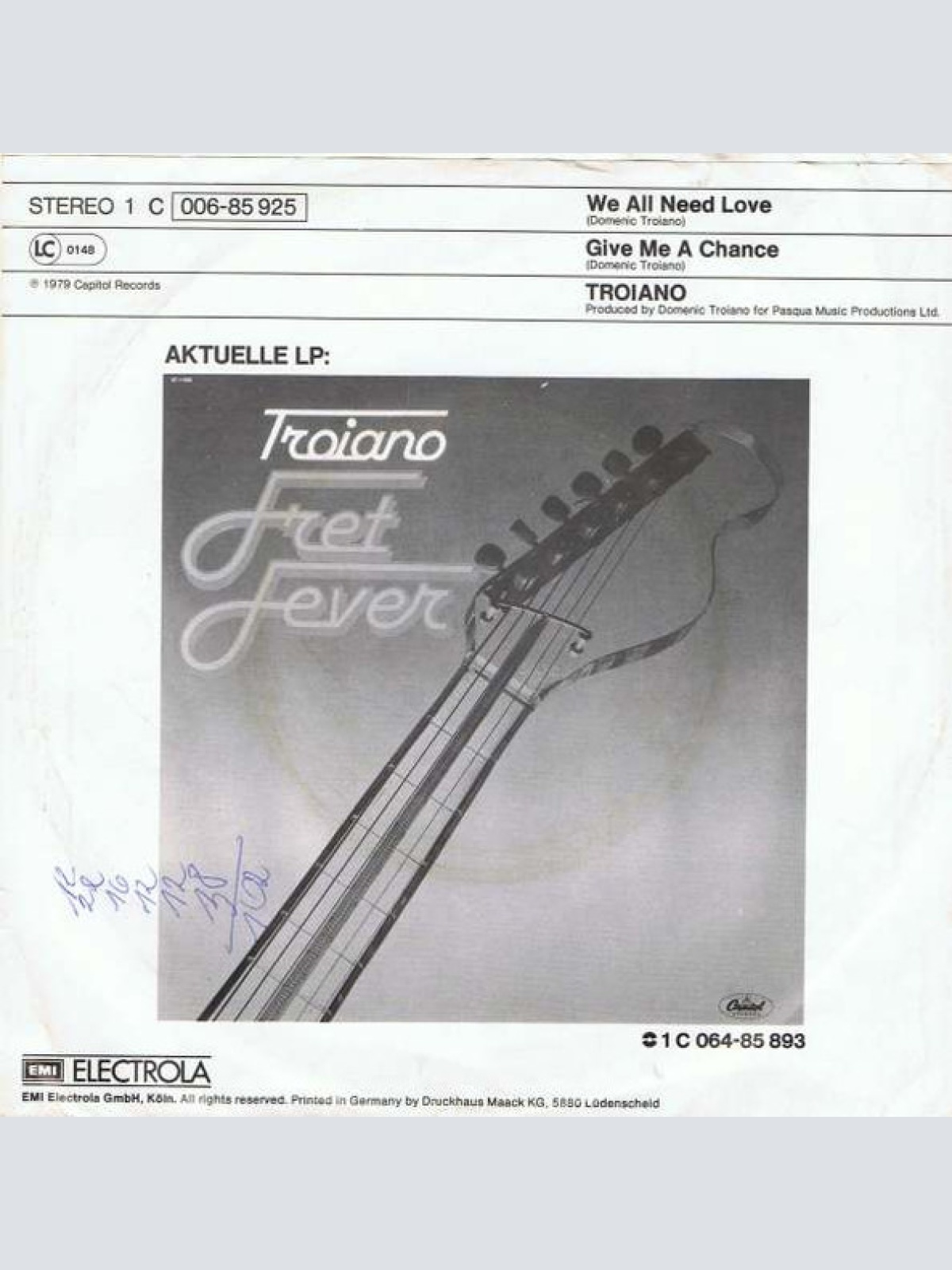 Vinyl / Troiano* - We All Need Love