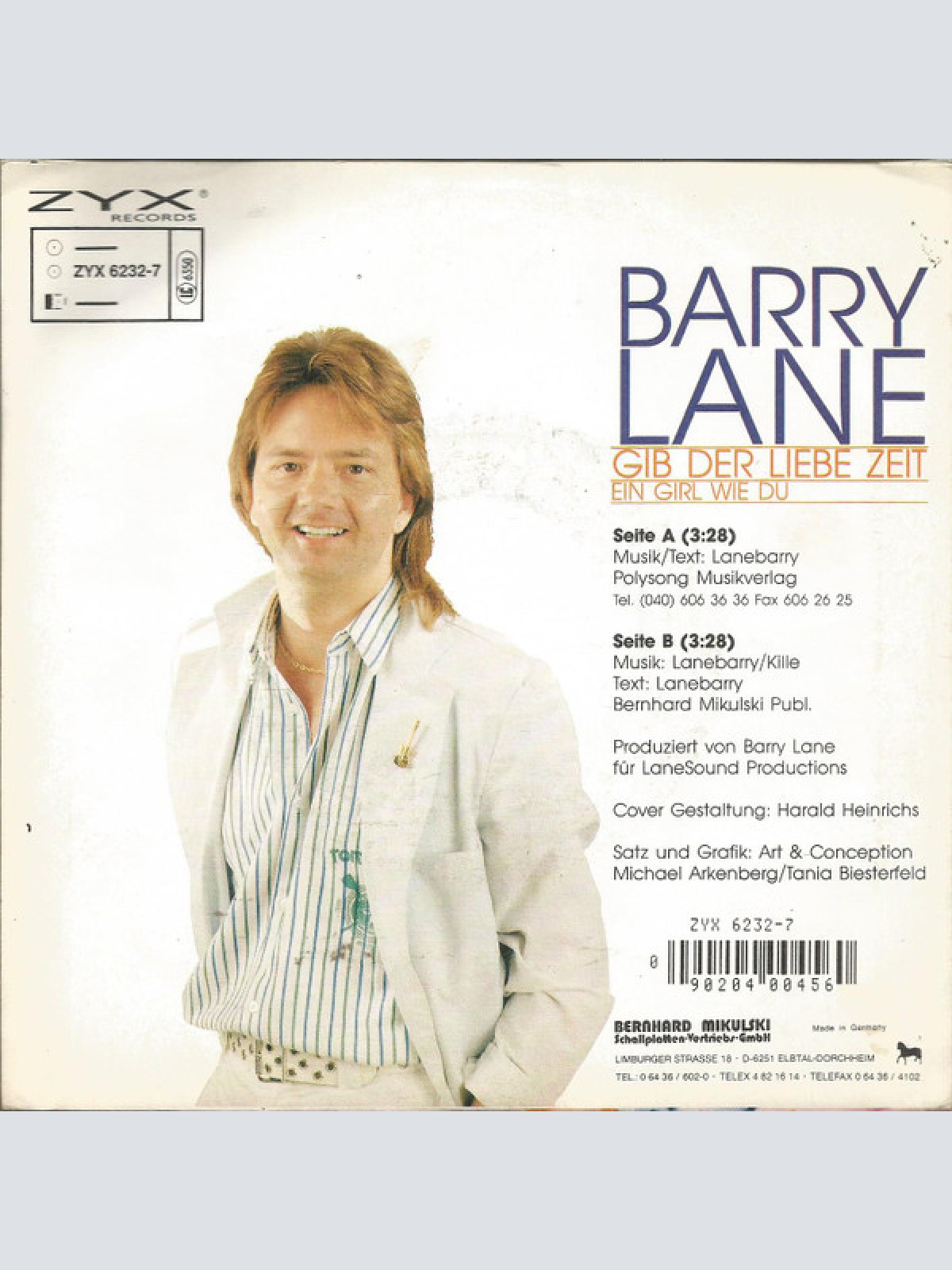Vinyl / Barry Lane - Gib Der Liebe Zeit