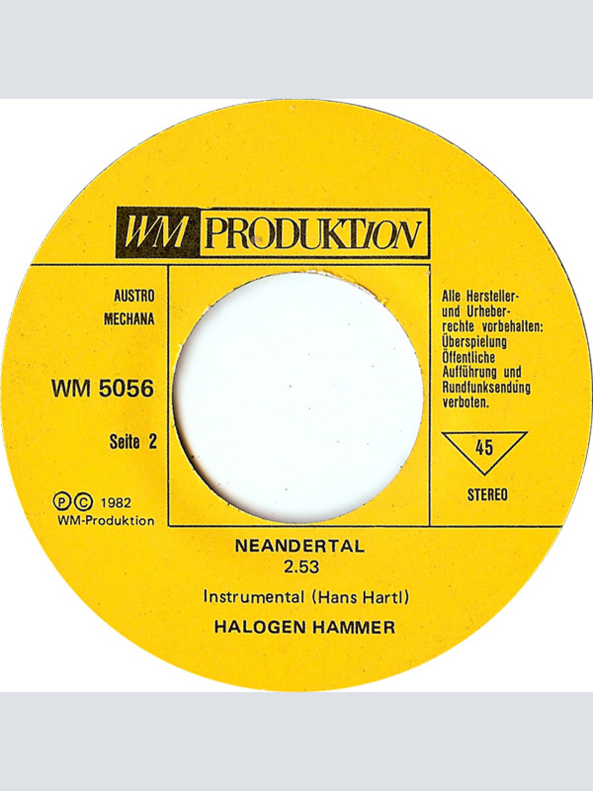 Vinyl / Halogenhammer - Neandertal