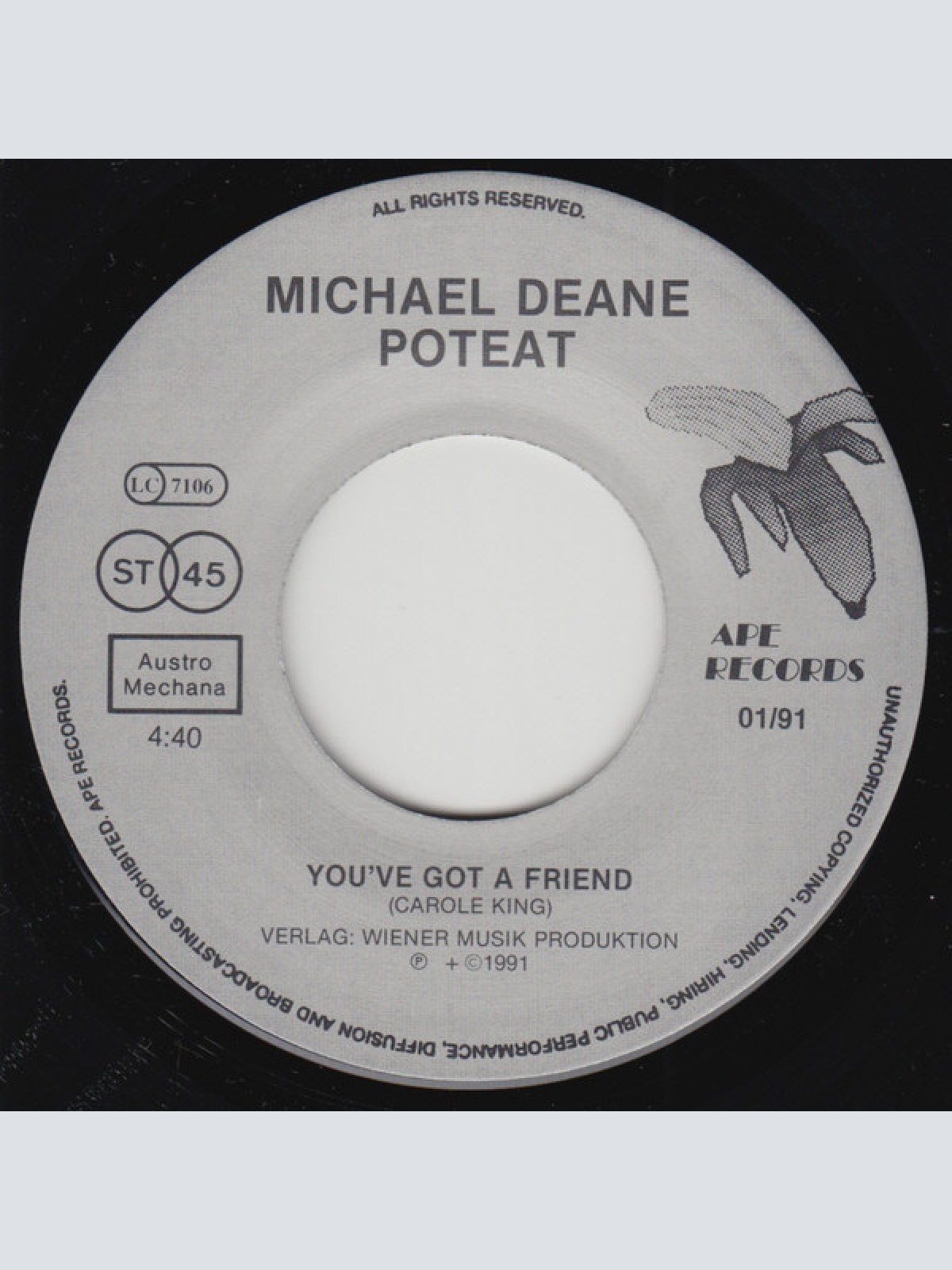 Vinyl / Michael Deane Poteat - Lets Take A Chance / You've Got A Friend