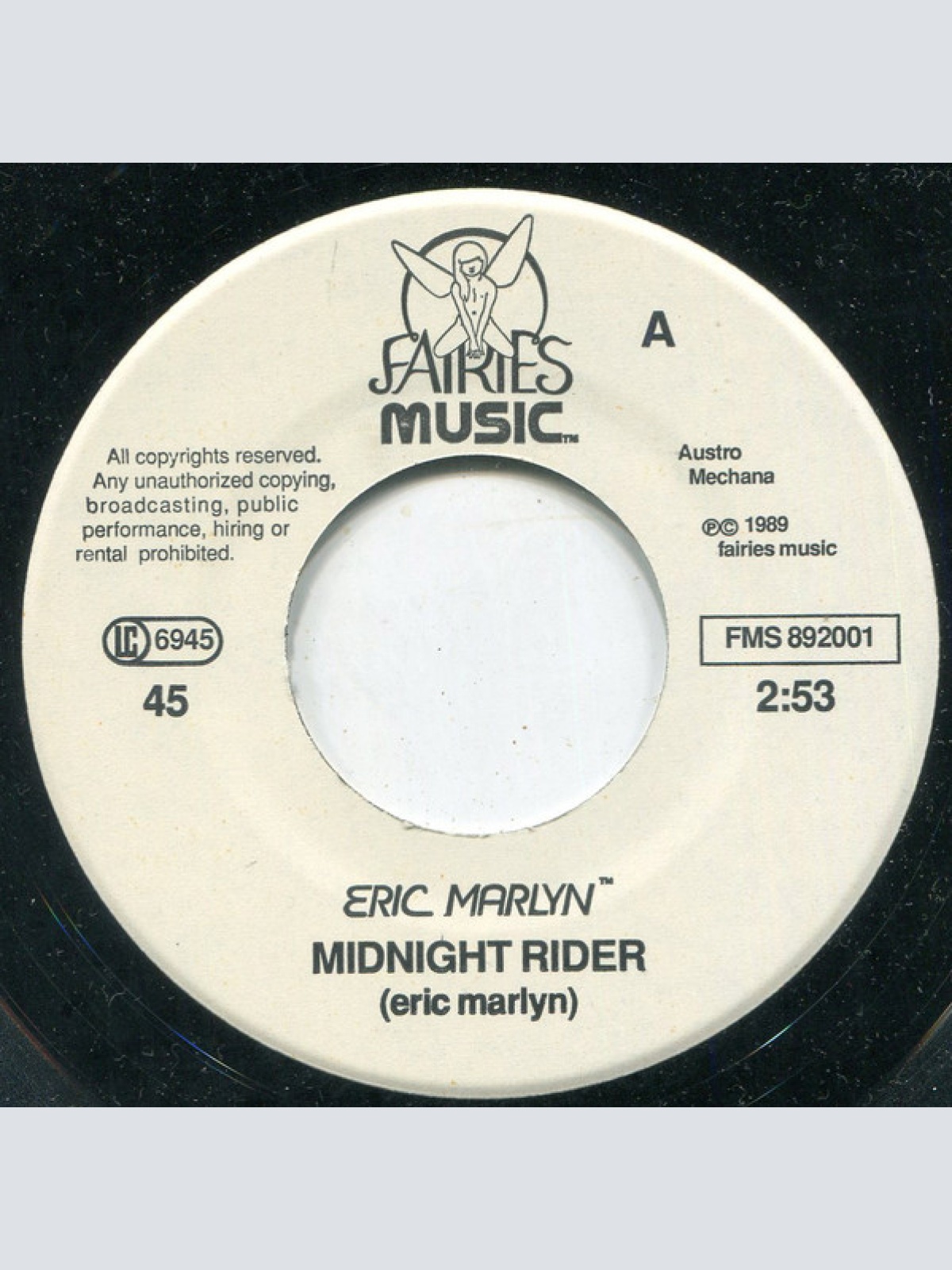 Vinyl / Eric Marlyn™* - Midnight Rider / He's Gonna Find You