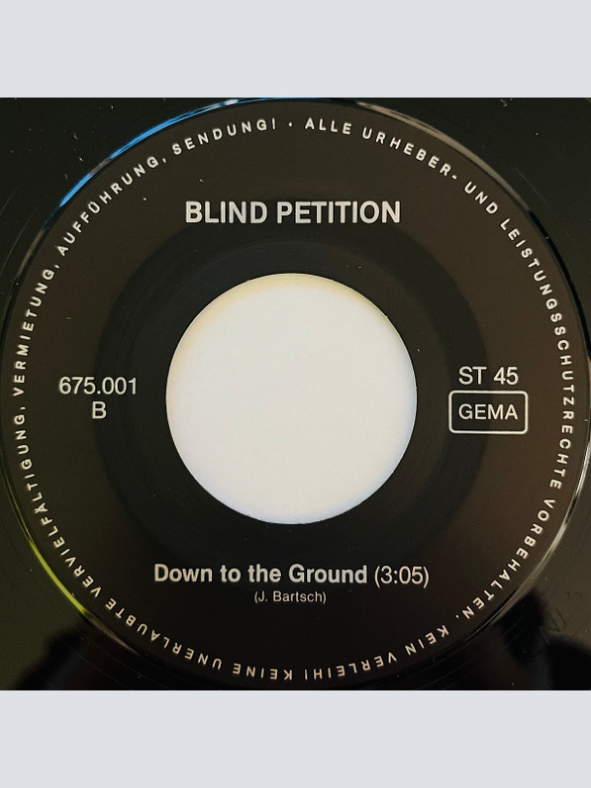 Vinyl / Blind Petition - Feelin High / Down To The Ground