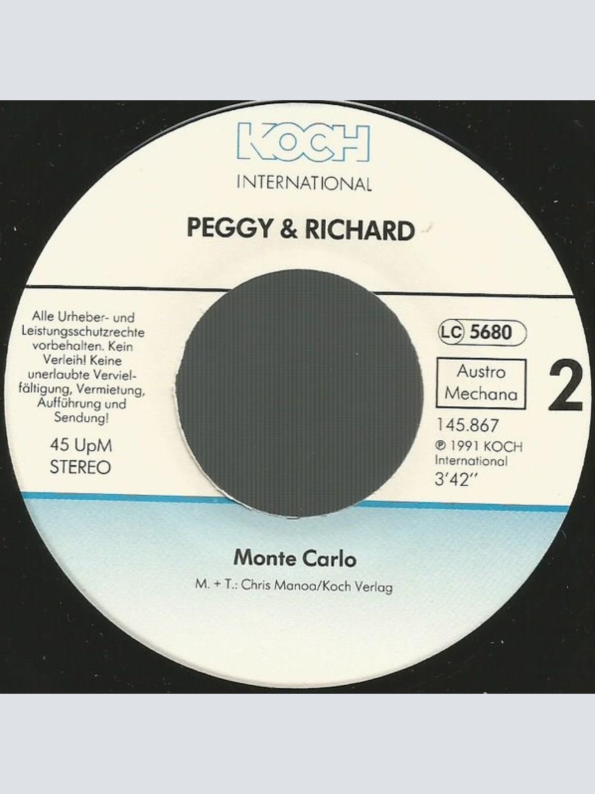 Vinyl / Peggy & Richard - Weisst Du Noch