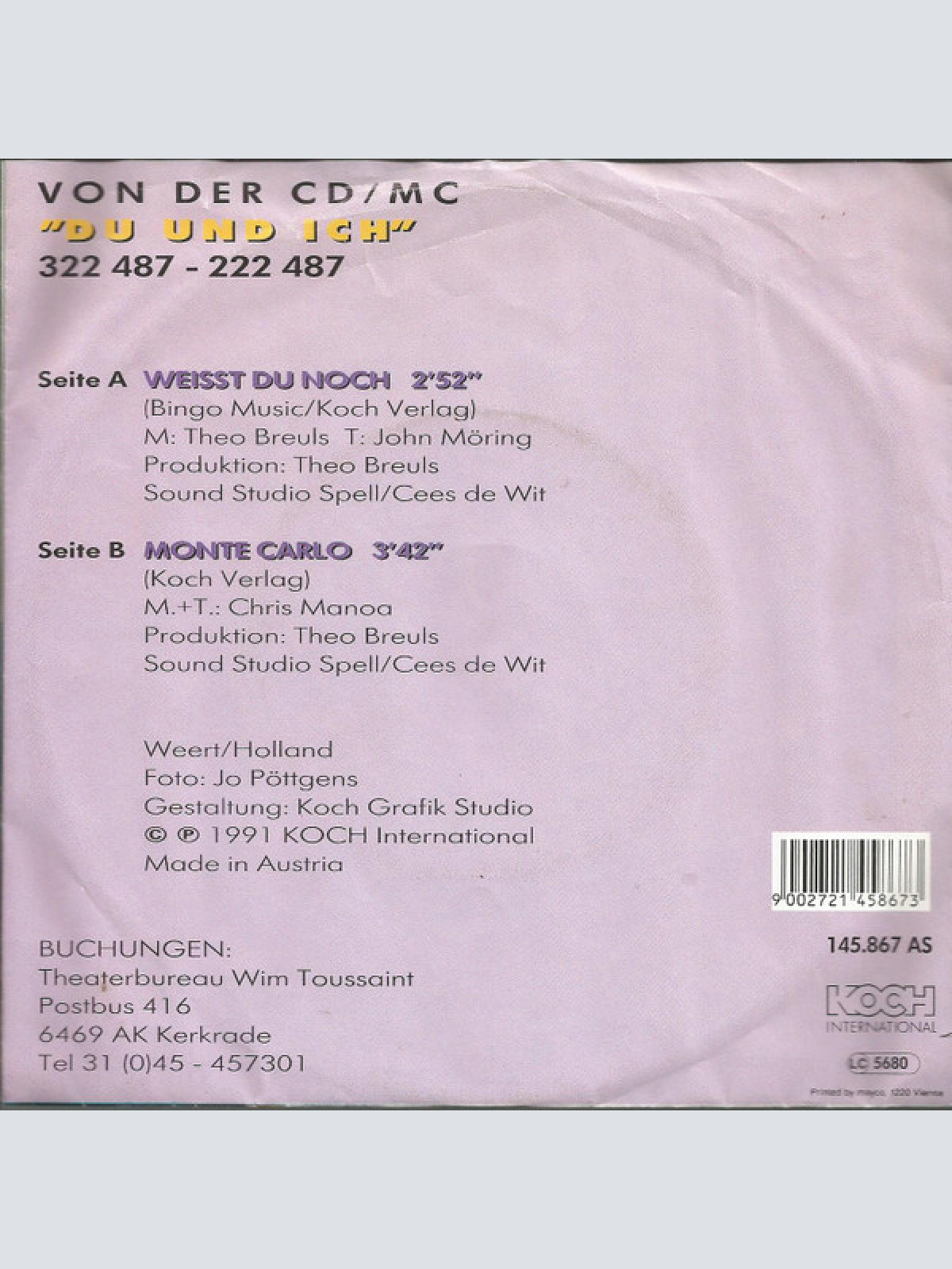 Vinyl / Peggy & Richard - Weisst Du Noch