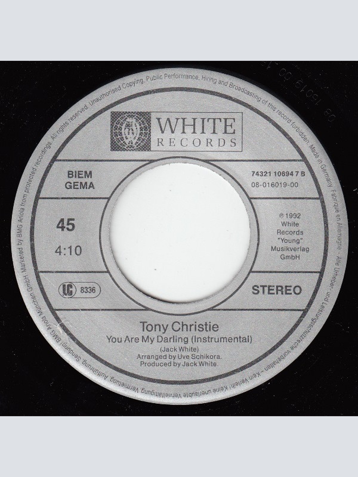 Vinyl / Tony Christie - You Are My Darling
