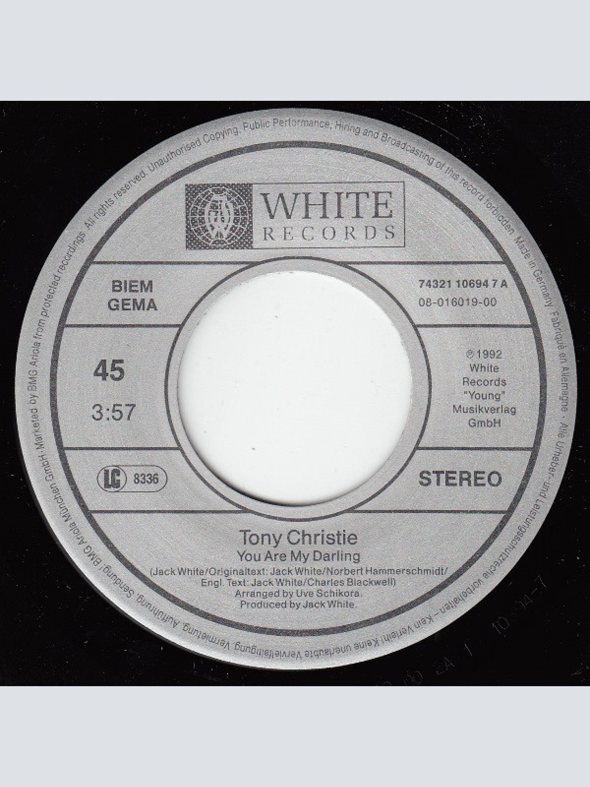 Vinyl / Tony Christie - You Are My Darling