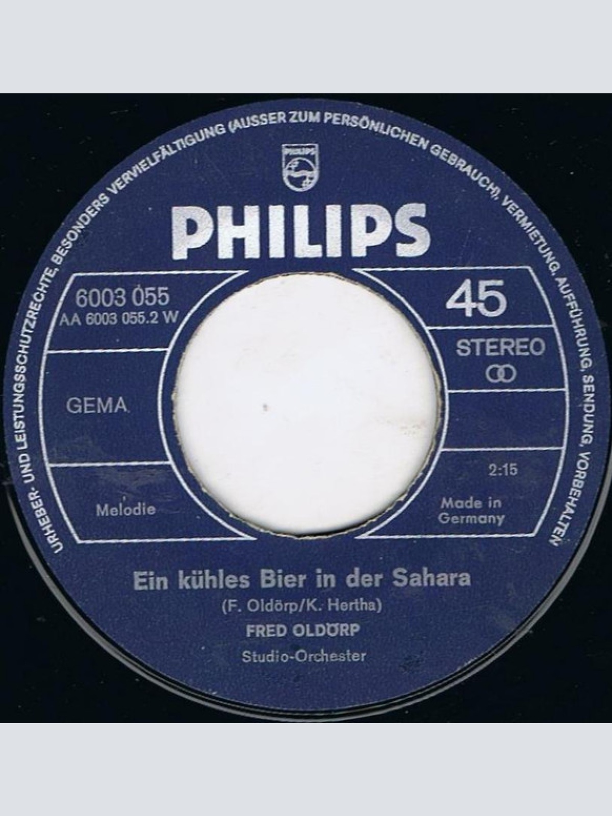 Vinyl / Fred Oldörp - Bitte Warten