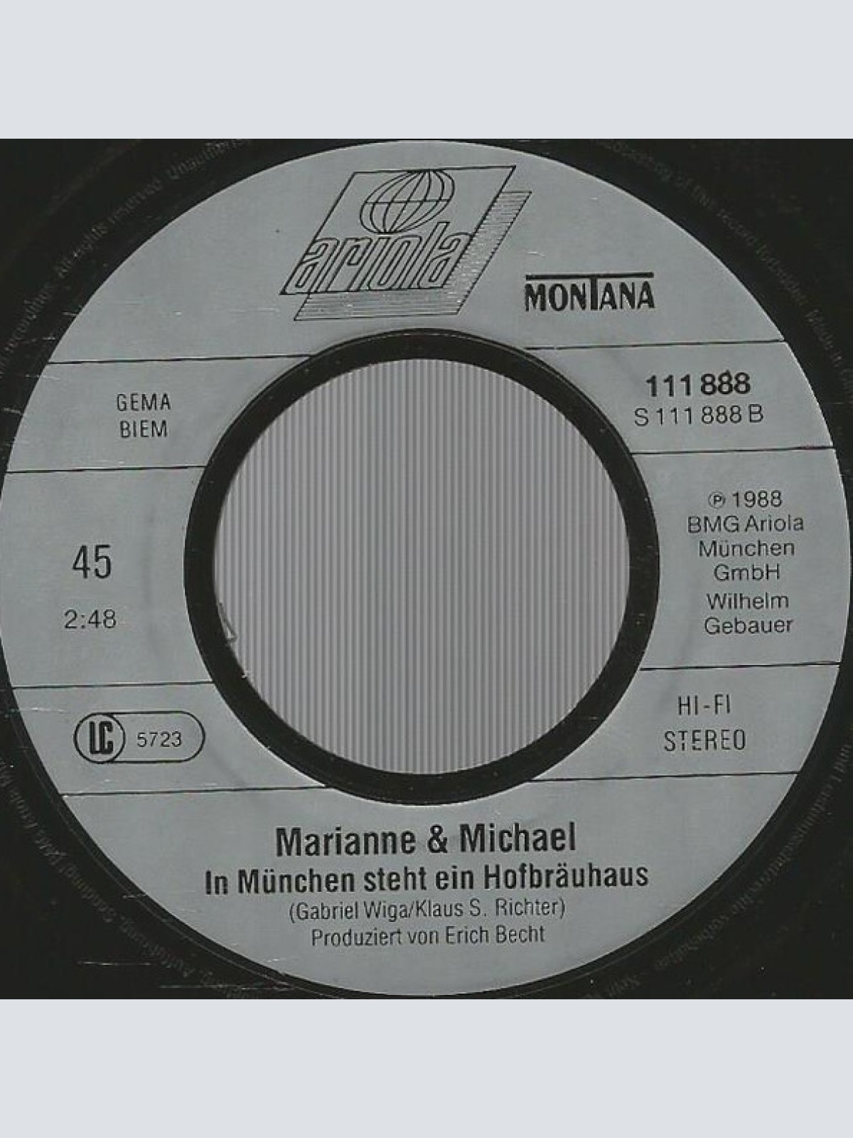 Vinyl / Marianne & Michael - Zillertaler Hochzeitsmarsch (Wenn Ich Einmal Hochzeit Mach')