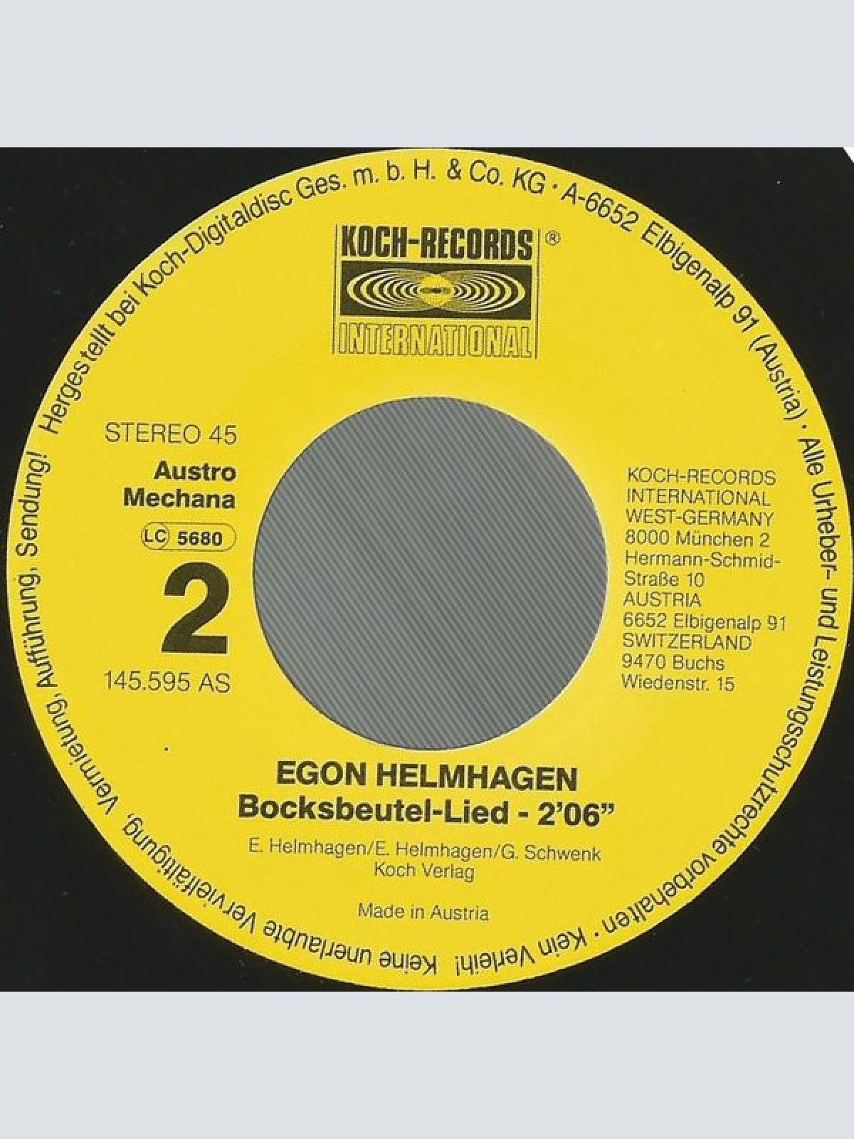 Vinyl / Egon Helmhagen Und Die Casablanca Showband - Bla, Bla, Bla