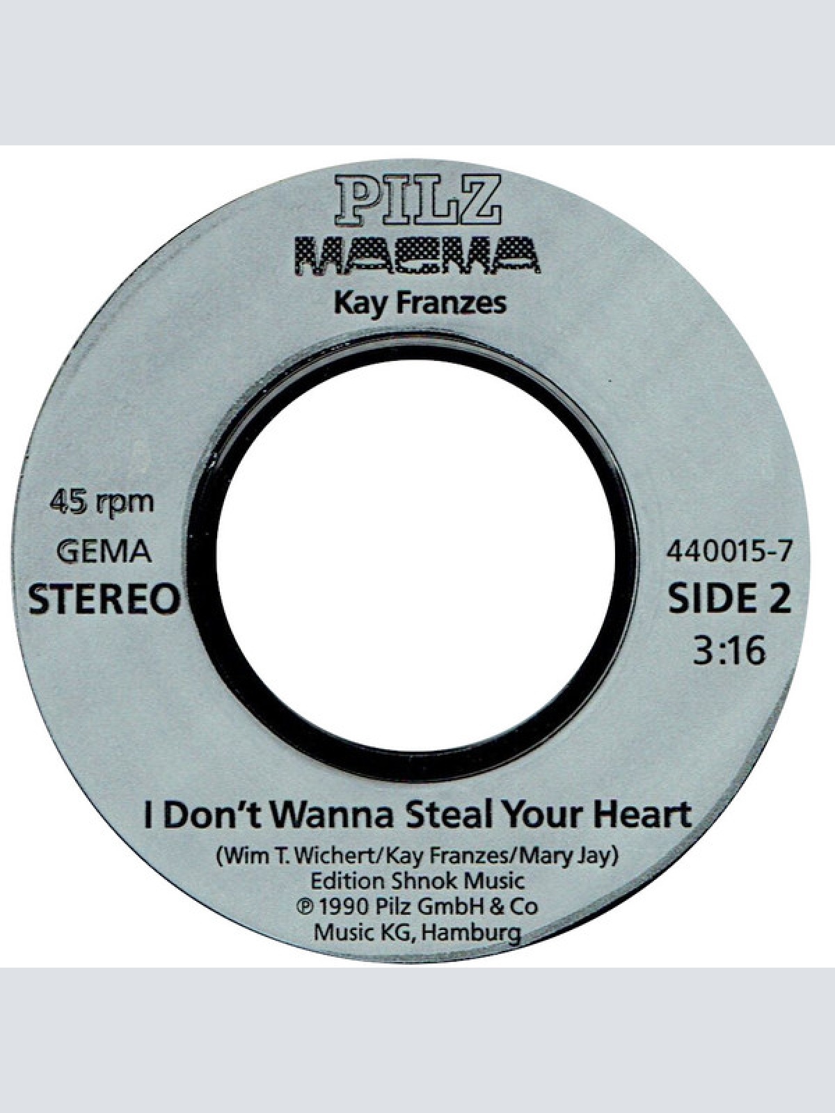 Vinyl / Kay Franzes - I Work The Weekend