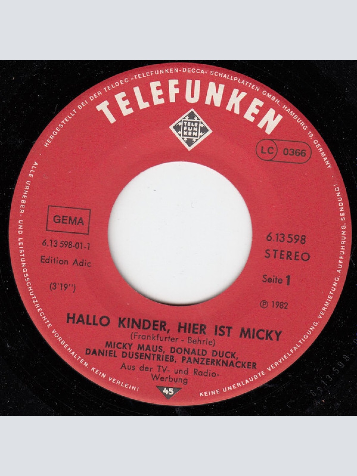 Vinyl / Micky Maus*, Donald Duck, Daniel Düsentrieb, Panzerknacker* / Tick, Trick Und Track (2) - Micky's Star-Parade