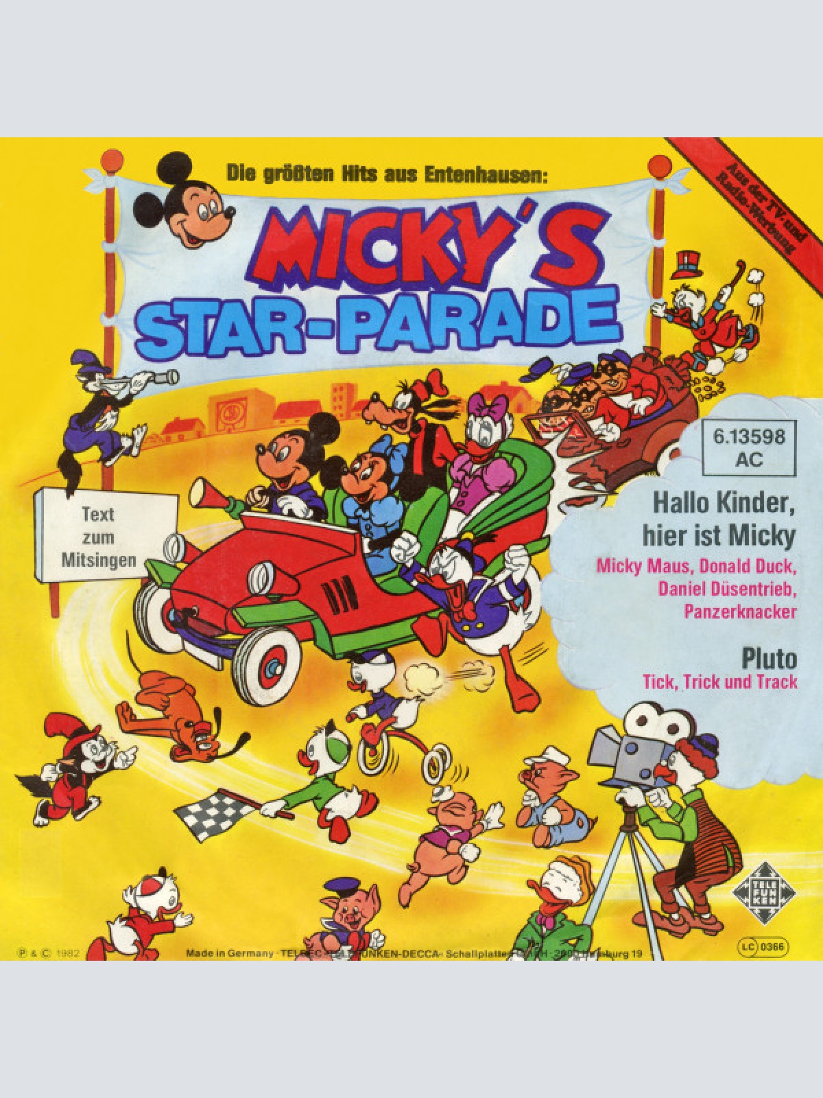 Vinyl / Micky Maus*, Donald Duck, Daniel Düsentrieb, Panzerknacker* / Tick, Trick Und Track (2) - Micky's Star-Parade