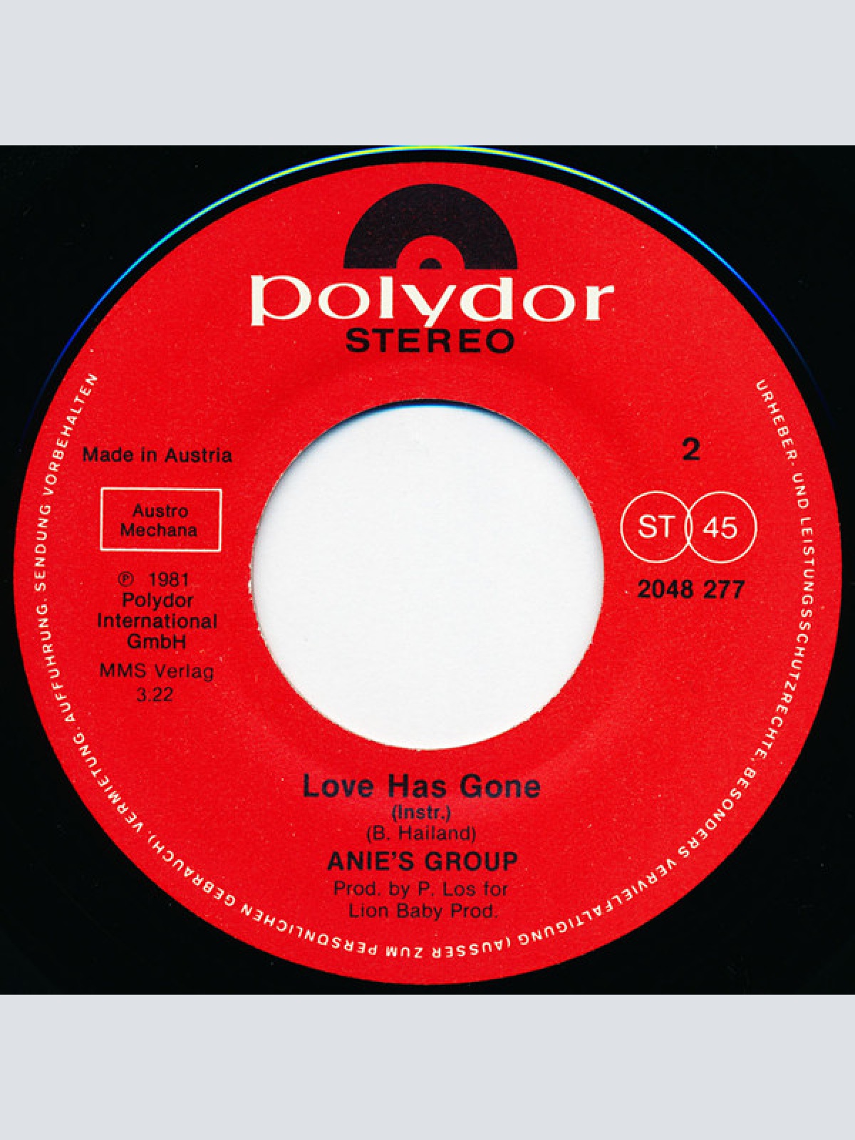 Vinyl / Anie* - Tell Me That You Love Me