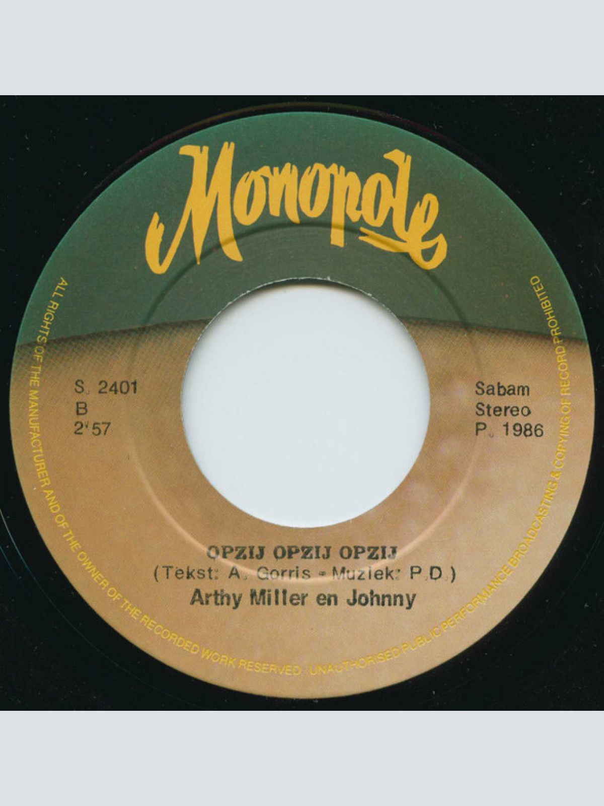 Vinyl / Arthy Miller* & Johnny (36) - Mexico 86