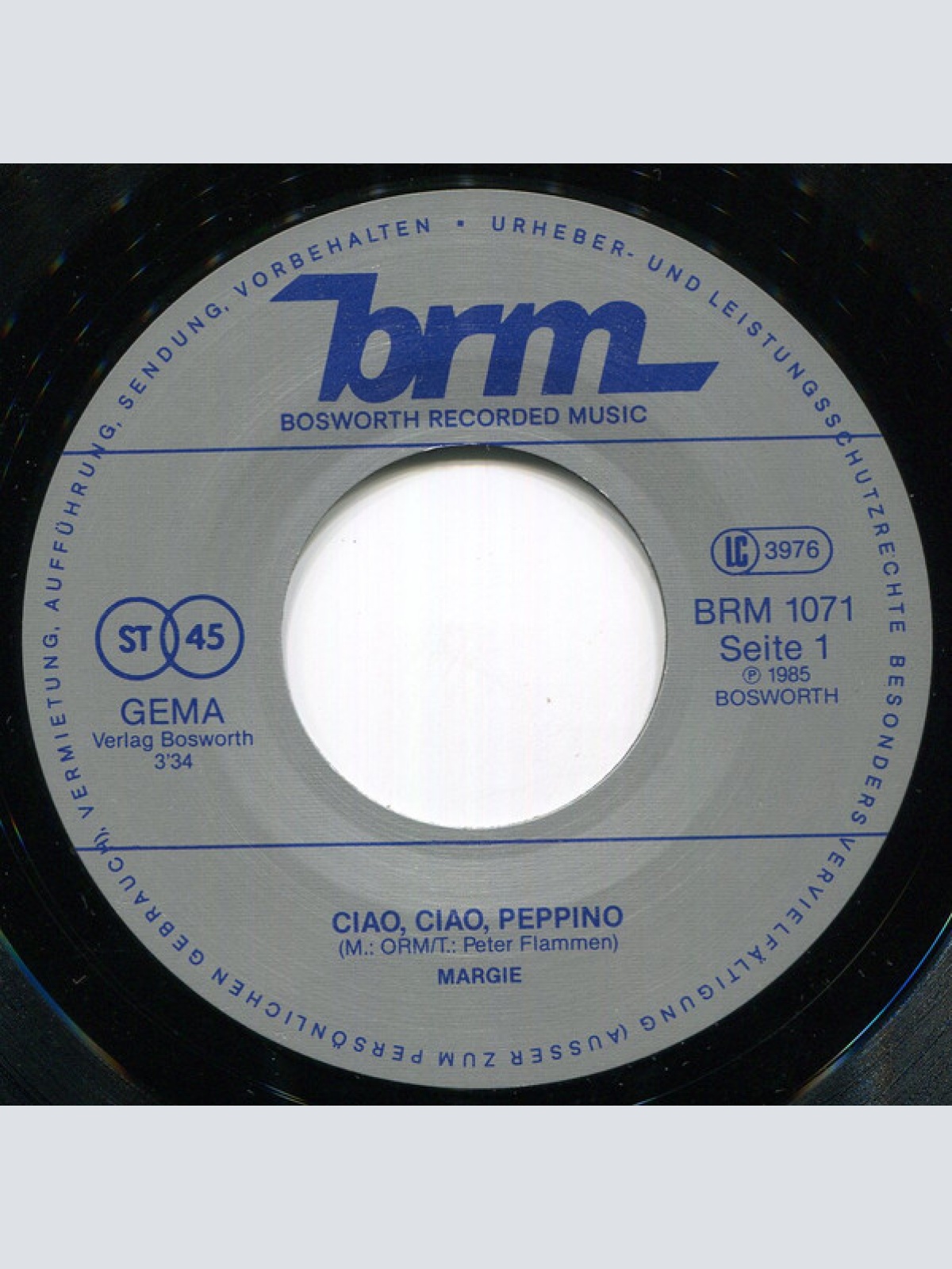 Vinyl / Margie (5) - Ciao, Ciao, Peppino