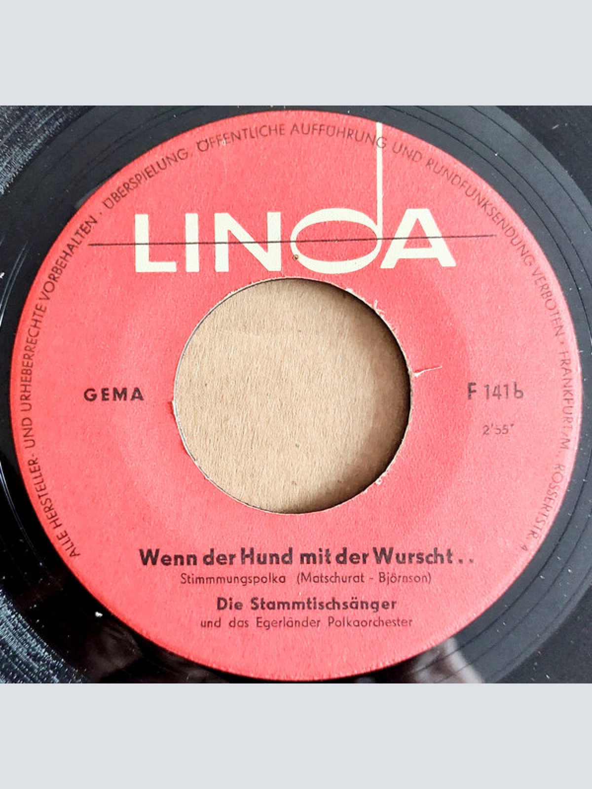 Vinyl / Die Stammtischsänger Und Das Egerländer Polkaorchester - Herr Hauptmann