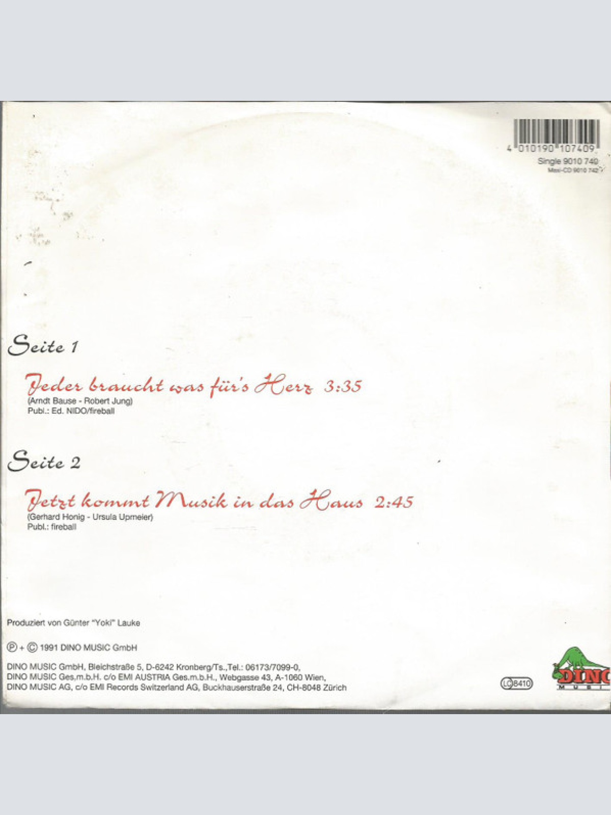 Vinyl / Gitte & Klaus - Jeder Braucht Was Für's Herz...