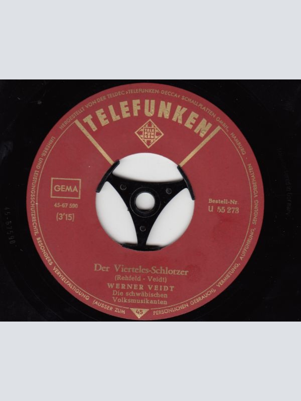 Vinyl / Werner Veidt - I' Möcht' Mal Wieder E' Lausbua Sein