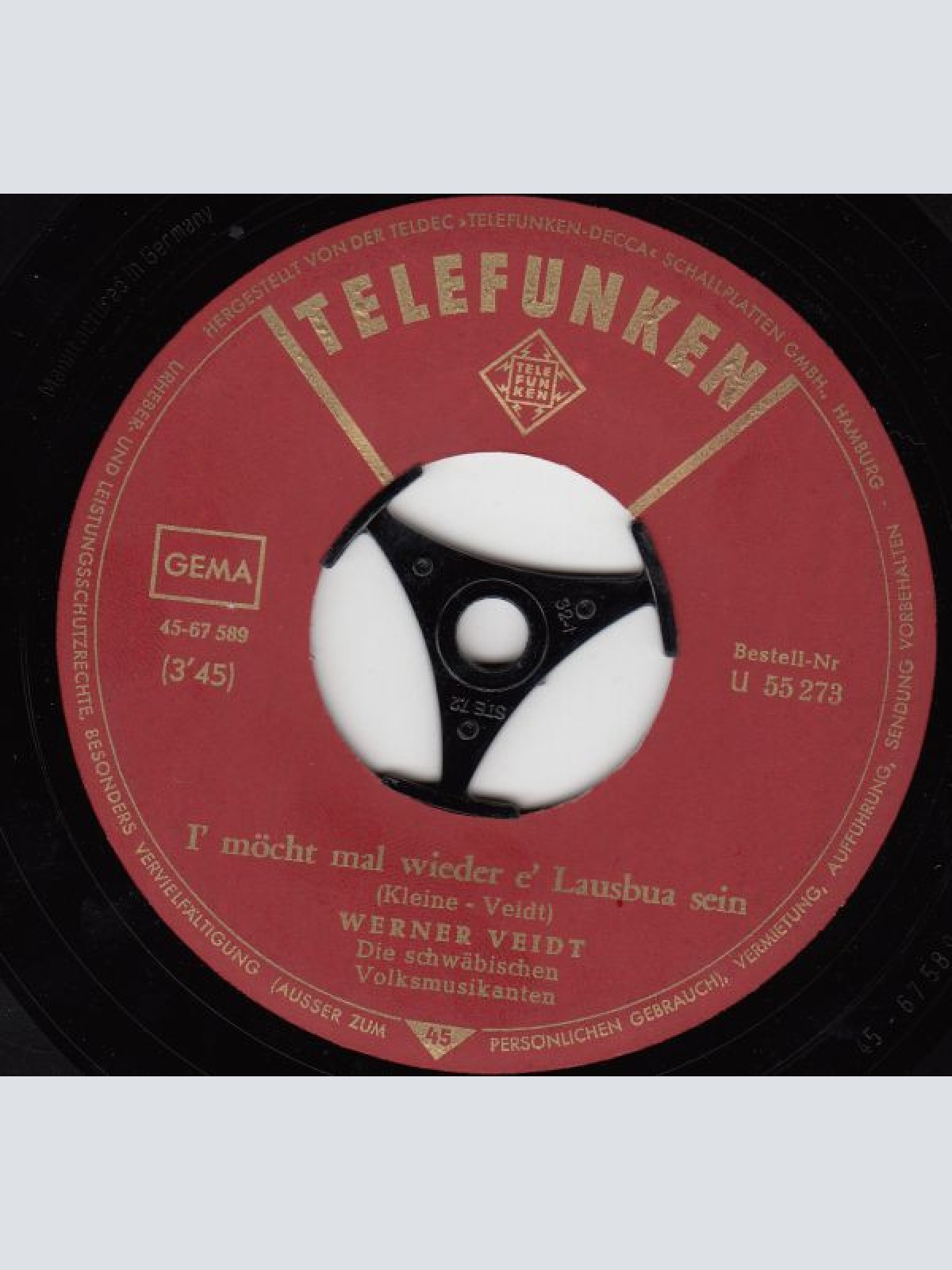 Vinyl / Werner Veidt - I' Möcht' Mal Wieder E' Lausbua Sein