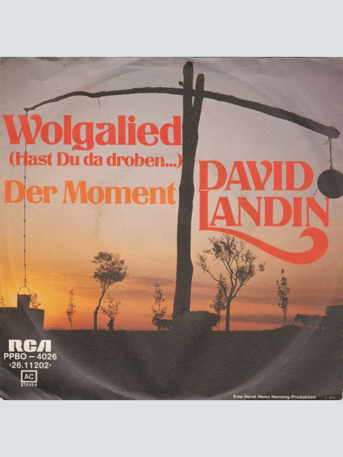 Vinyl / David Landin - Wolgalied (Hast Du Da Droben...)