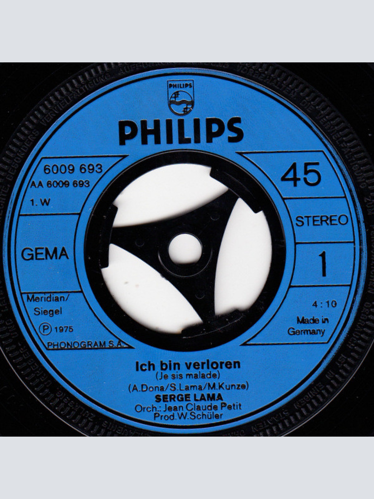 Vinyl / Serge Lama - Ich Bin Verloren