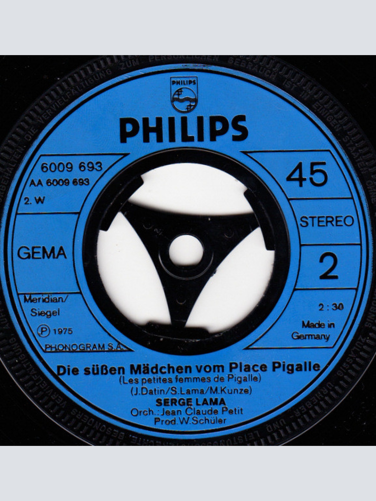 Vinyl / Serge Lama - Ich Bin Verloren