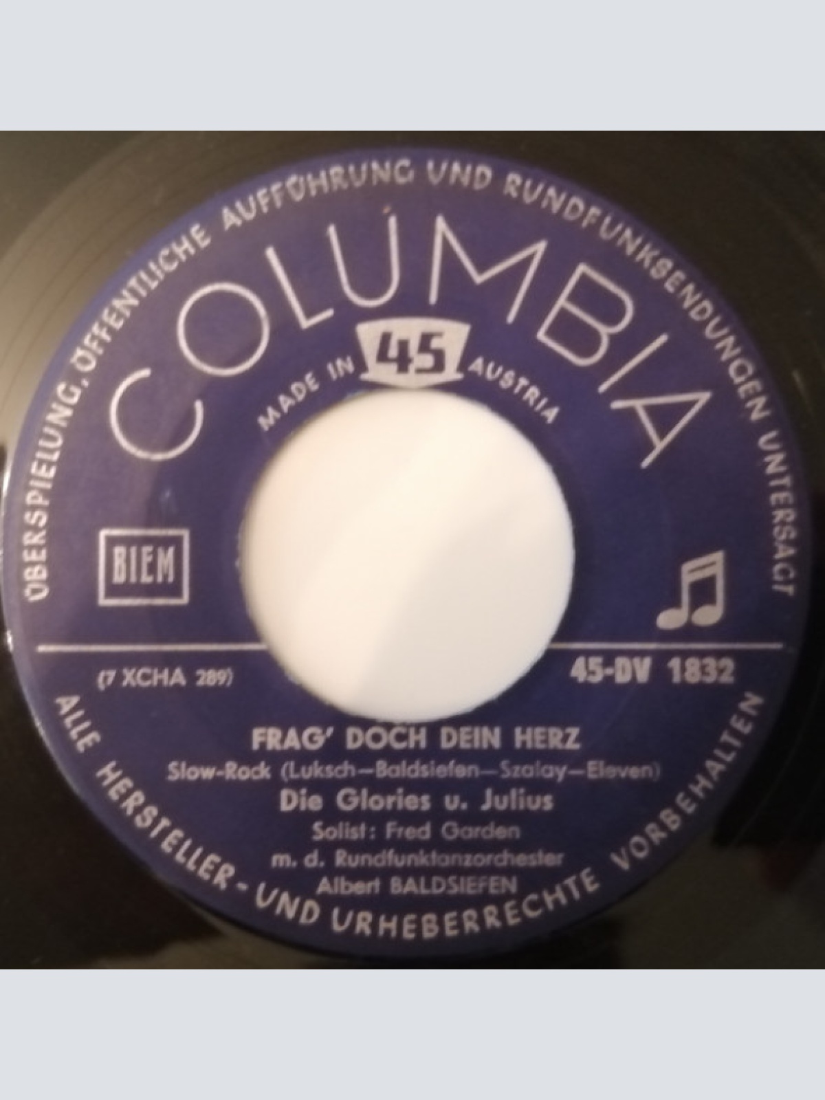 Vinyl / Die Glories* Und Julius (27) - Frag' Doch Dein Herz / Gilberto