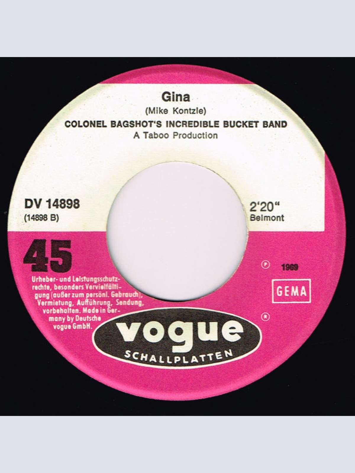 Vinyl / Colonel Bagshot's Incredible Bucket Band* - Oh Happy Day