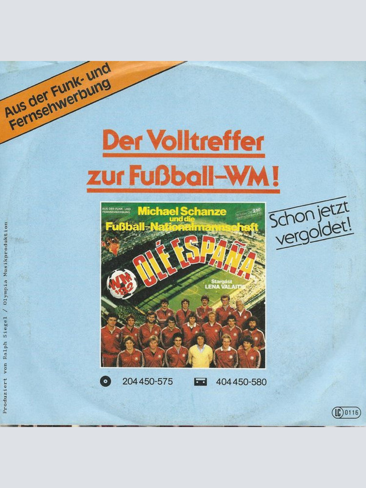 Vinyl / Die Fußball-Nationalmannschaft - Adiós España