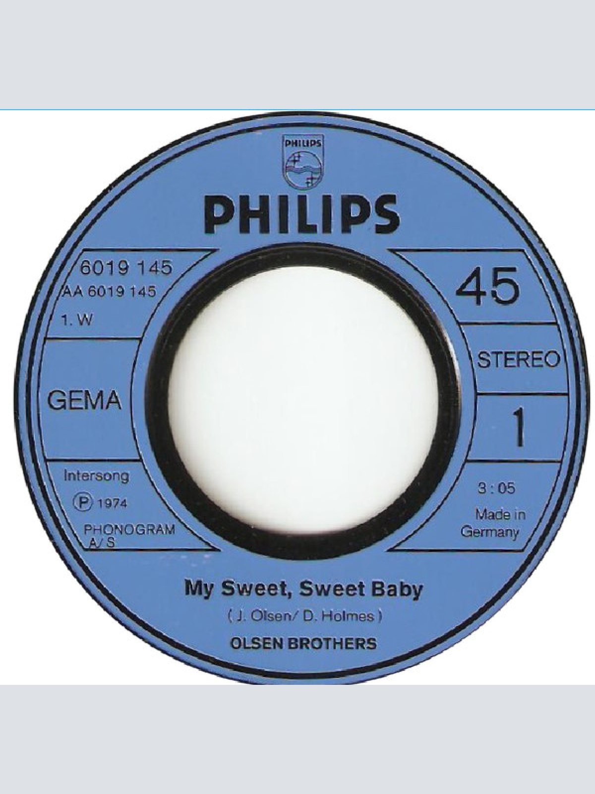Vinyl / Olsen Brothers - My Sweet, Sweet Baby / We'll  Be Meeting