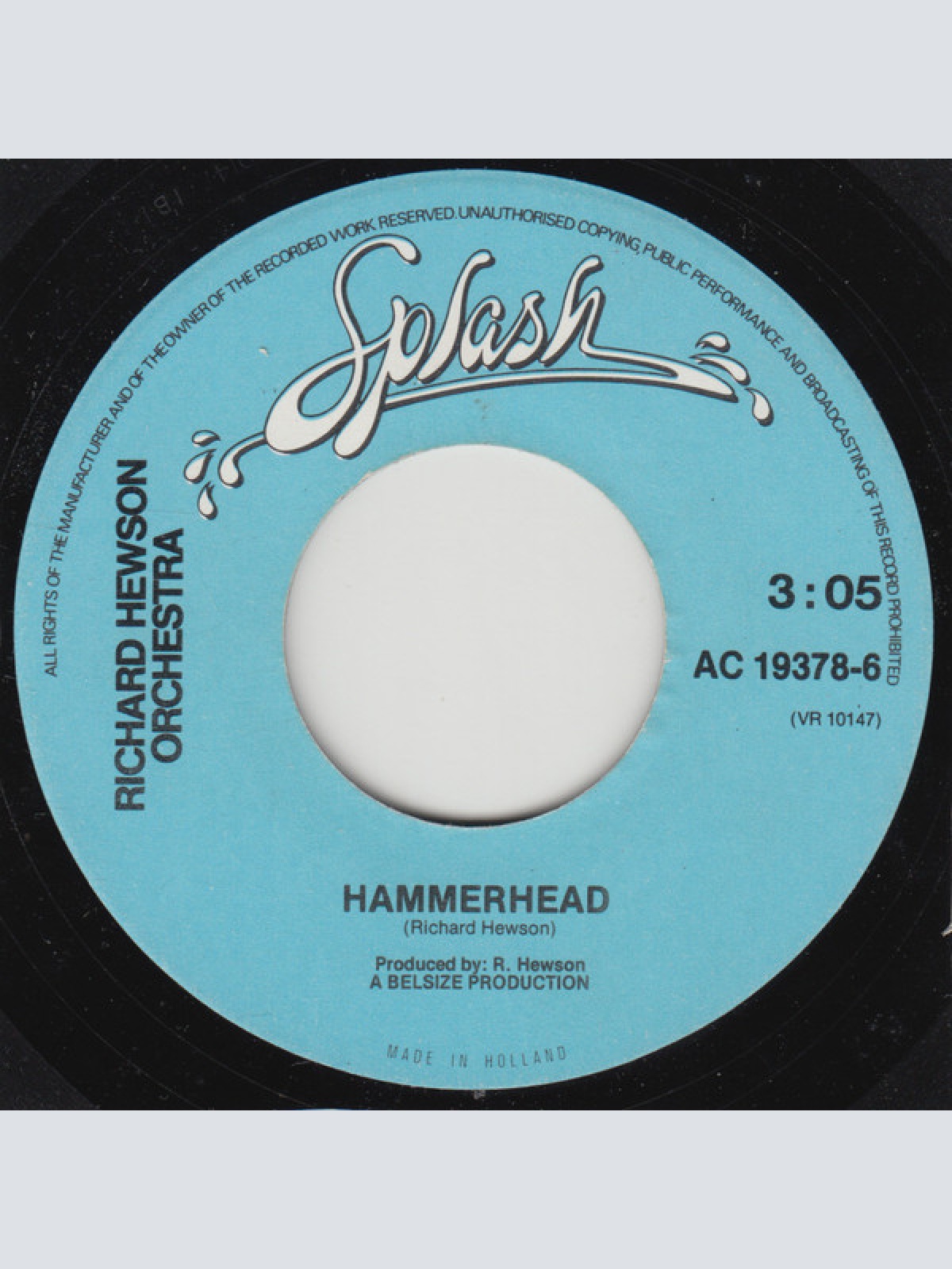 Vinyl / Richard Hewson Orchestra* - Shark Bite