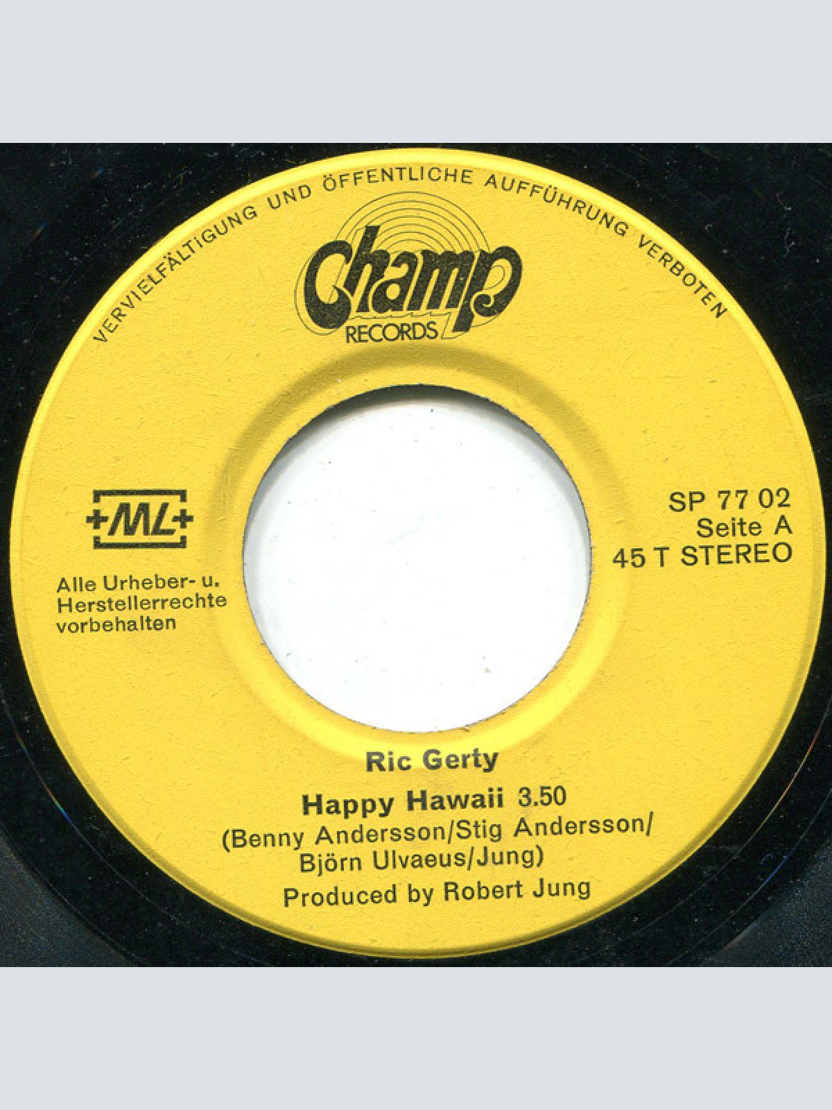 Vinyl / Ric-Gerty* - Happy Hawaii