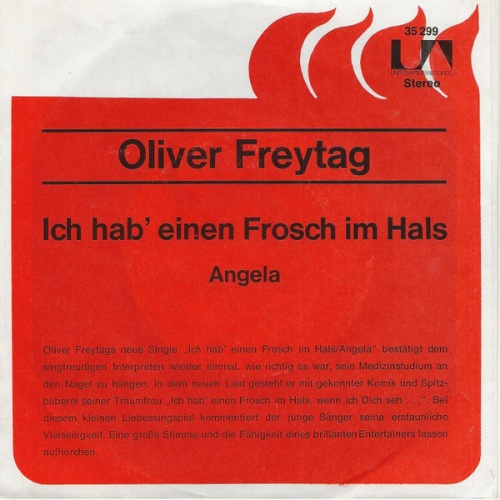 Vinyl / Oliver Freytag - Ich Hab' Einen Frosch Im Hals