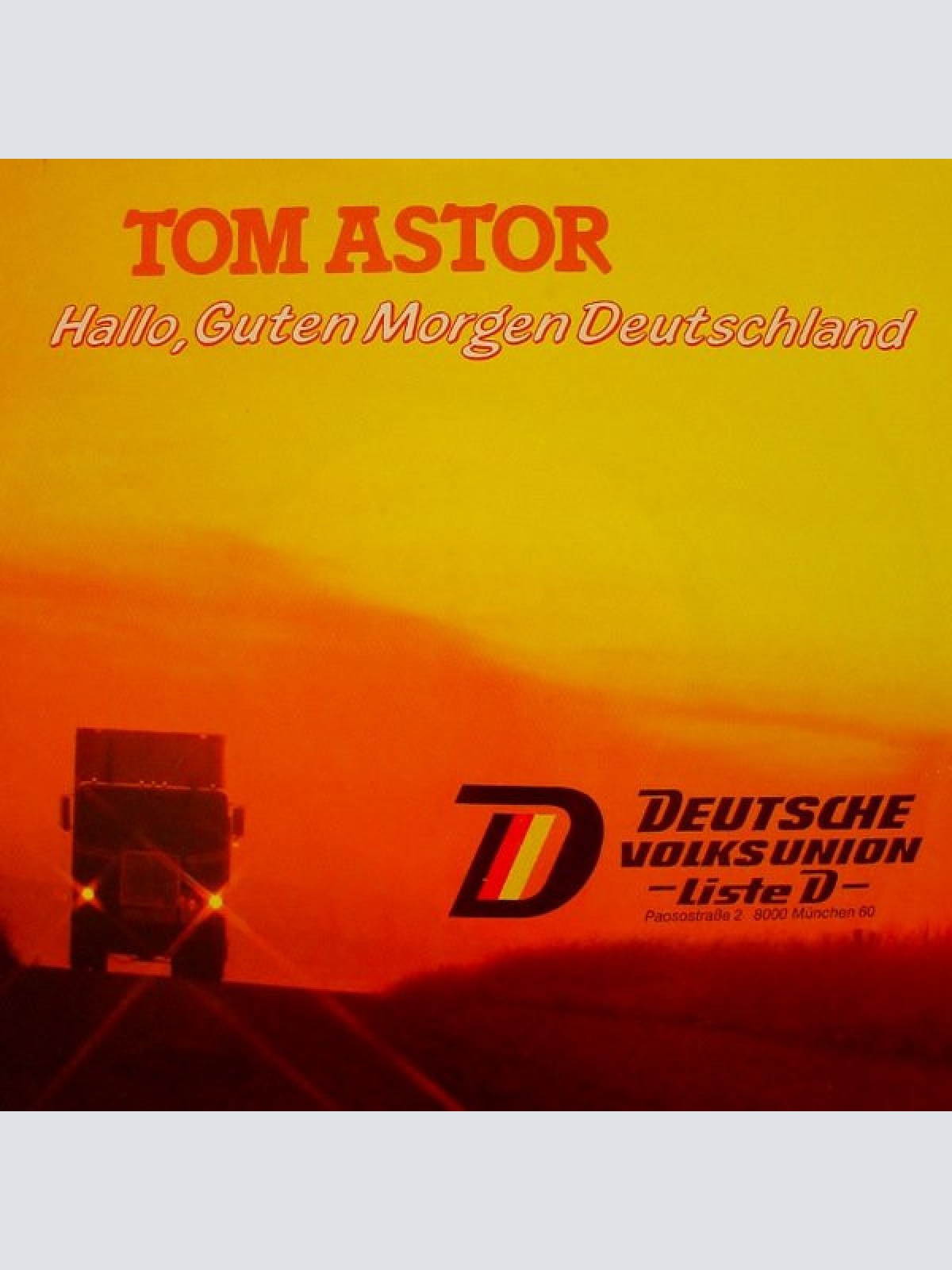 Vinyl / Tom Astor - Hallo, Guten Morgen Deutschland
