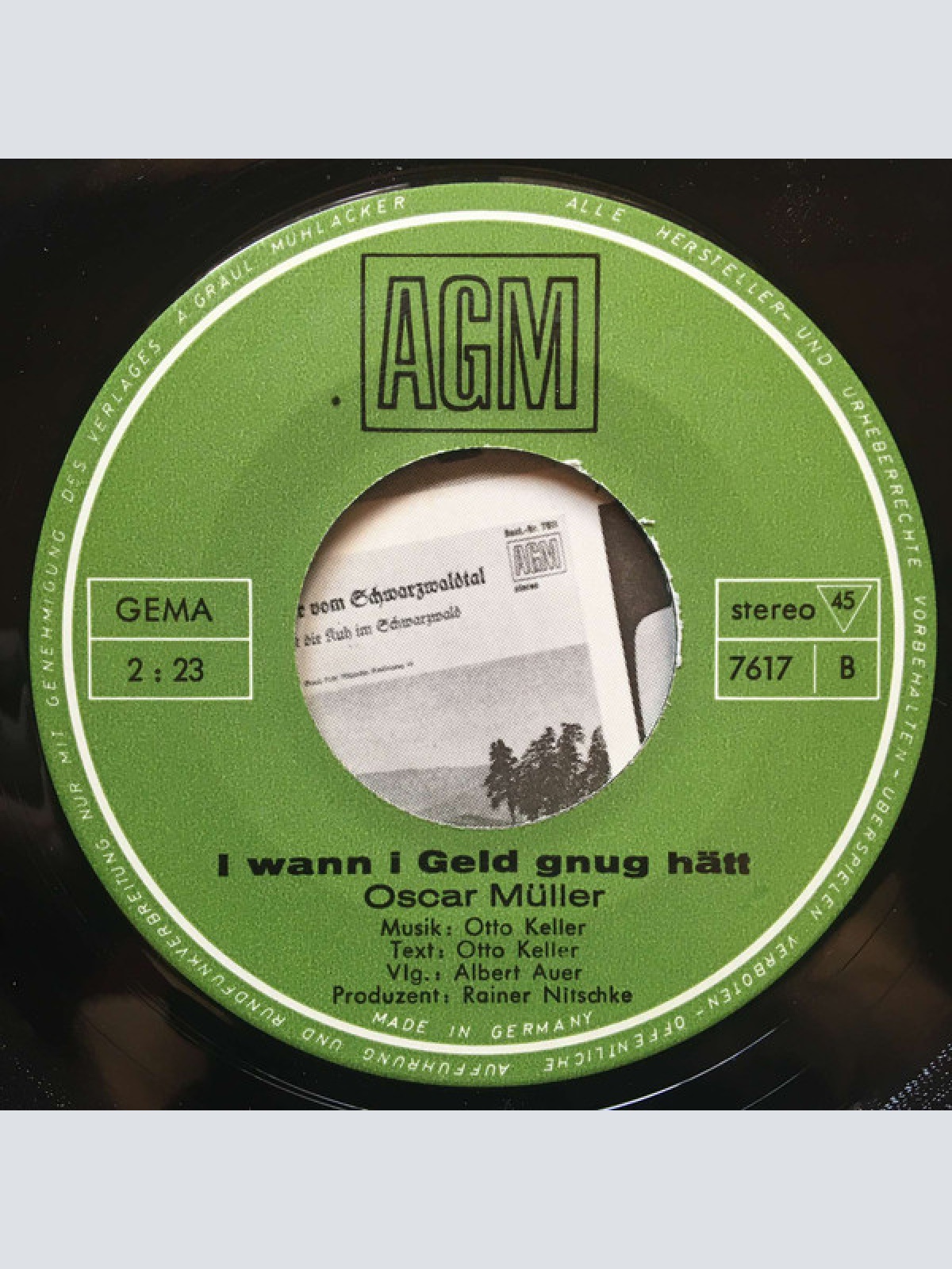 Vinyl / Oscar Müller - Dätsch Mr Net / I Wann I Geld Gnug Hätt