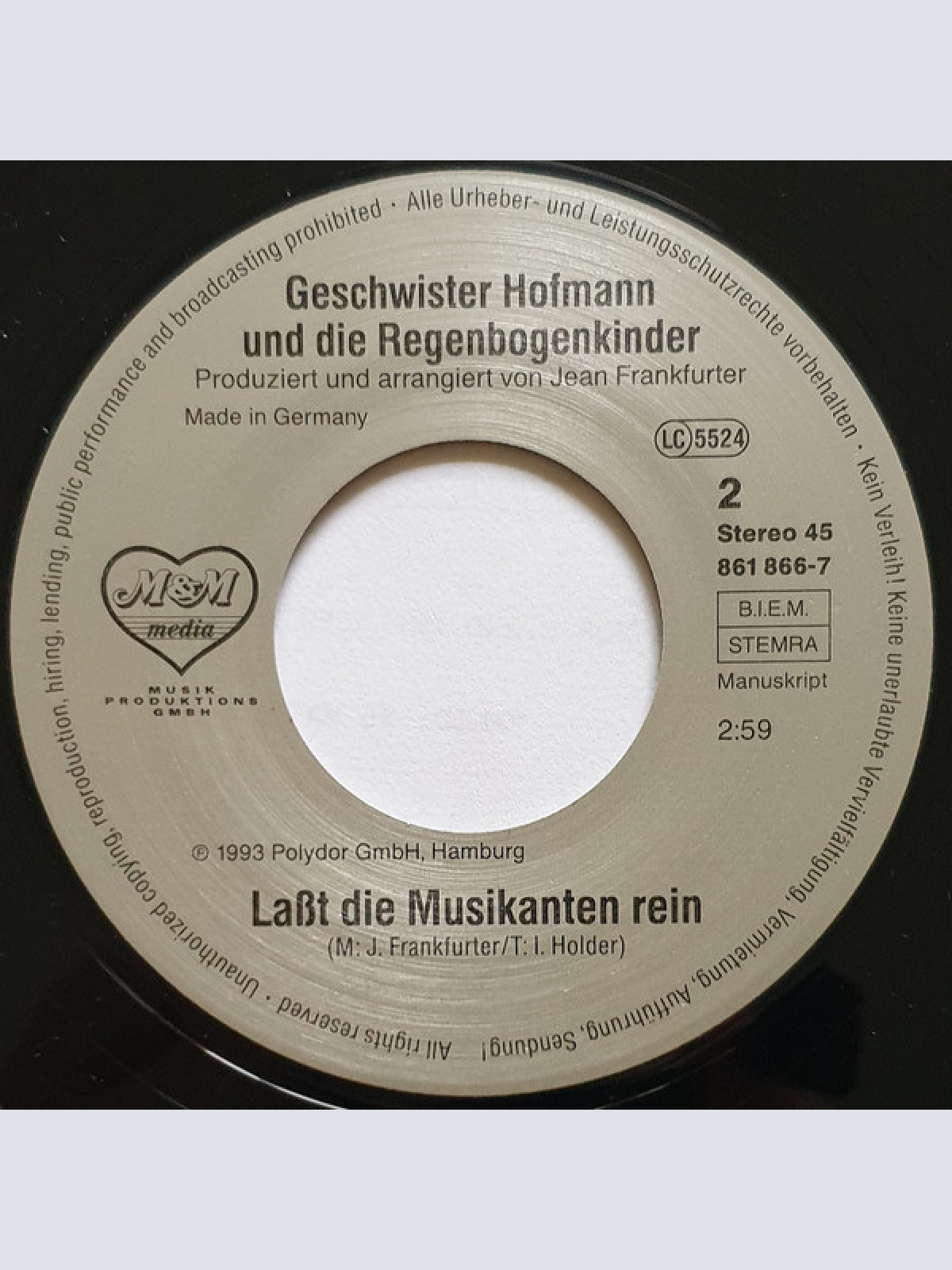 Vinyl / Geschwister Hofmann Und Die Regenbogenkinder - Alle Farben Dieser Erde