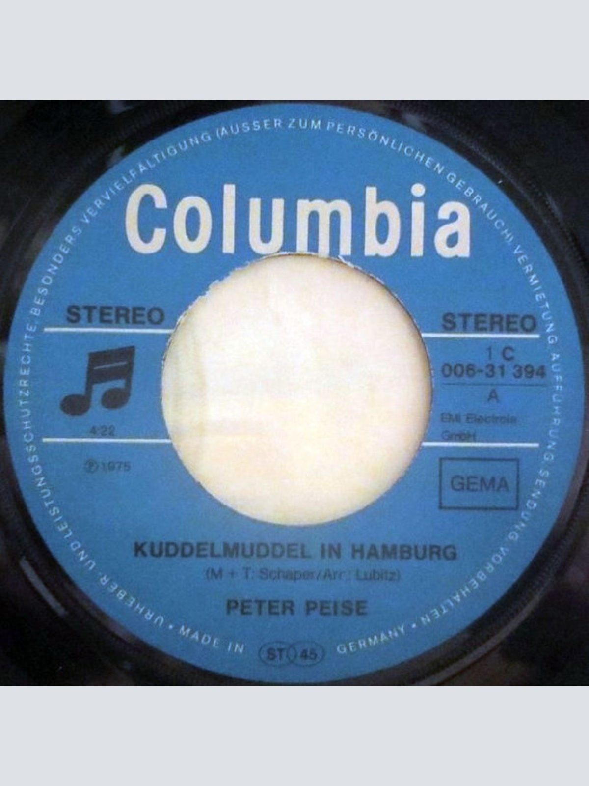Vinyl / Peter Peise - Kuddelmuddel In Hamburg